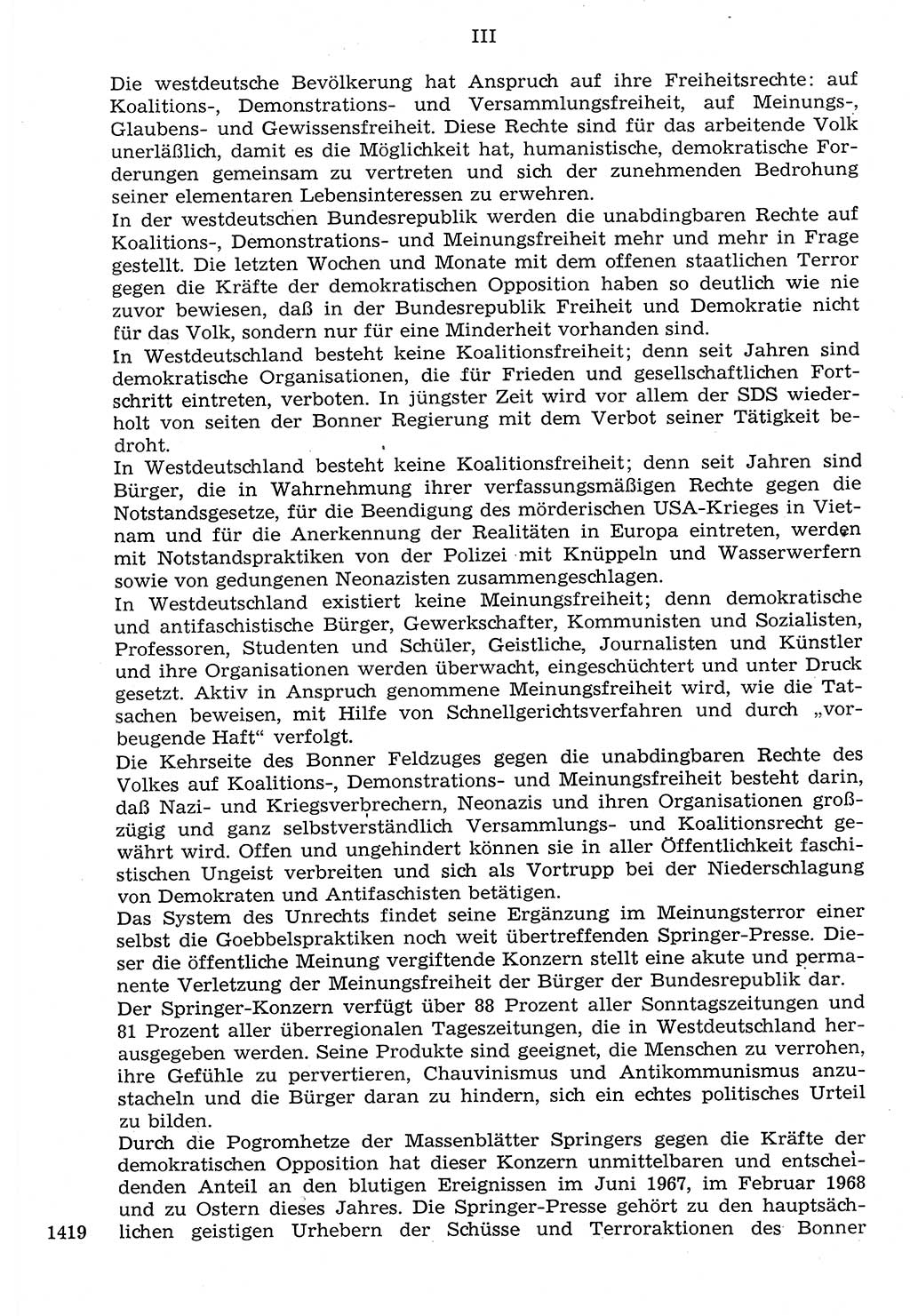 Staat und Recht (StuR), 17. Jahrgang [Deutsche Demokratische Republik (DDR)] 1968, Seite 1419 (StuR DDR 1968, S. 1419)