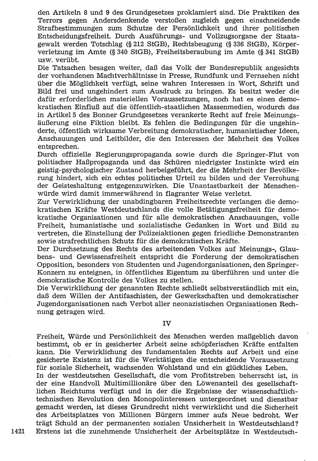 Staat und Recht (StuR), 17. Jahrgang [Deutsche Demokratische Republik (DDR)] 1968, Seite 1421 (StuR DDR 1968, S. 1421)