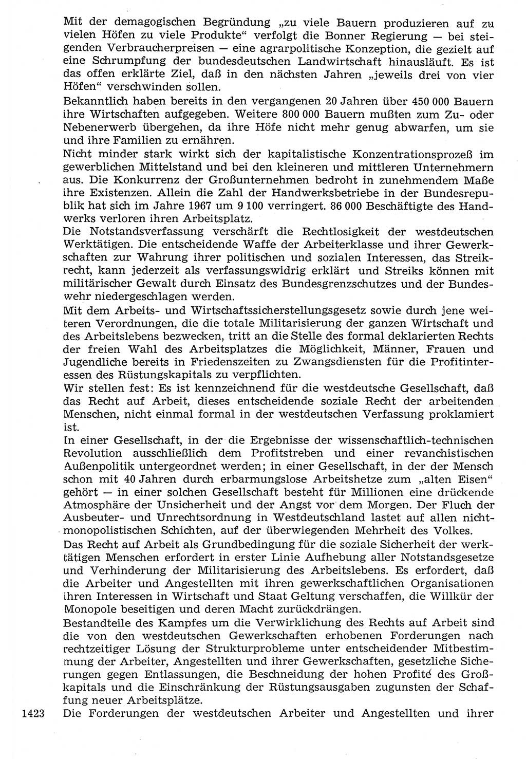 Staat und Recht (StuR), 17. Jahrgang [Deutsche Demokratische Republik (DDR)] 1968, Seite 1423 (StuR DDR 1968, S. 1423)