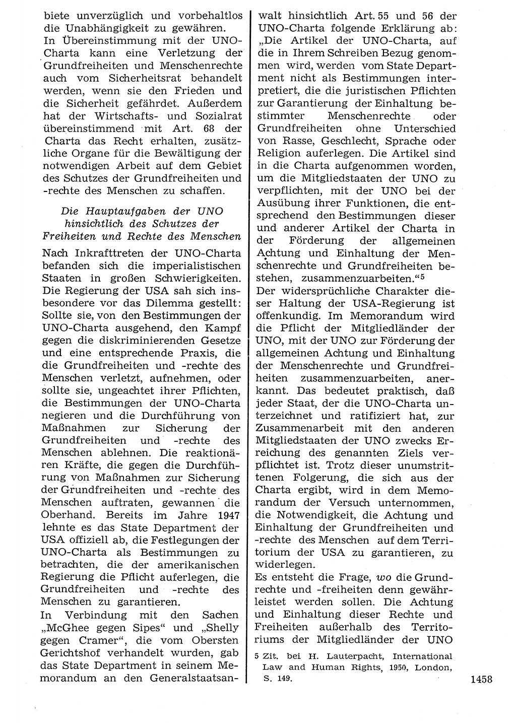 Staat und Recht (StuR), 17. Jahrgang [Deutsche Demokratische Republik (DDR)] 1968, Seite 1458 (StuR DDR 1968, S. 1458)