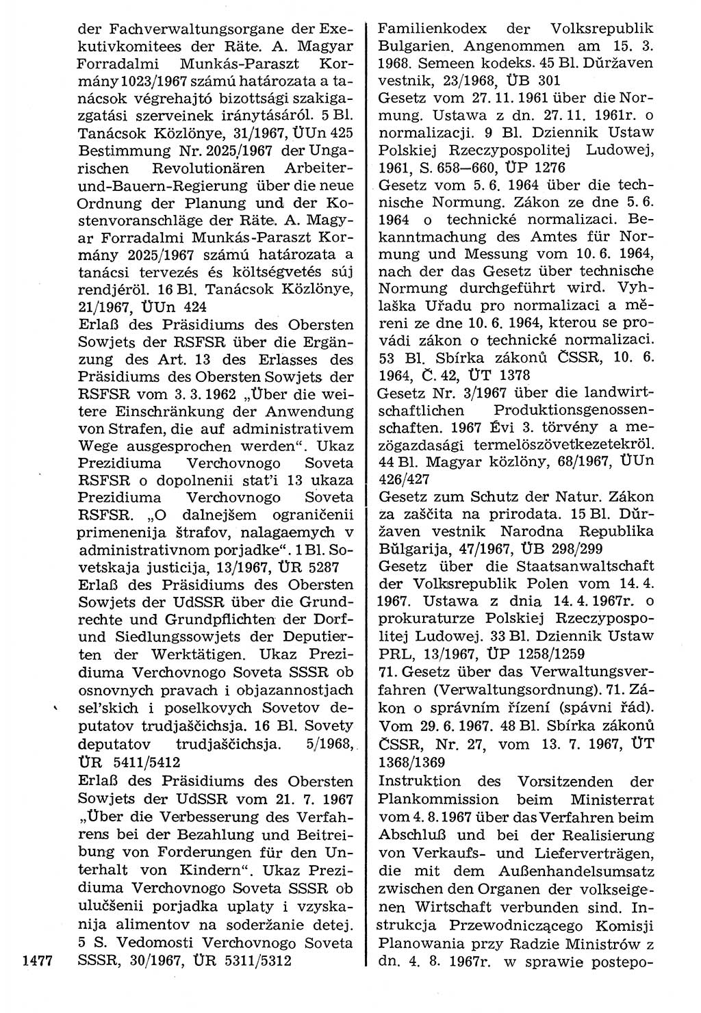 Staat und Recht (StuR), 17. Jahrgang [Deutsche Demokratische Republik (DDR)] 1968, Seite 1477 (StuR DDR 1968, S. 1477)