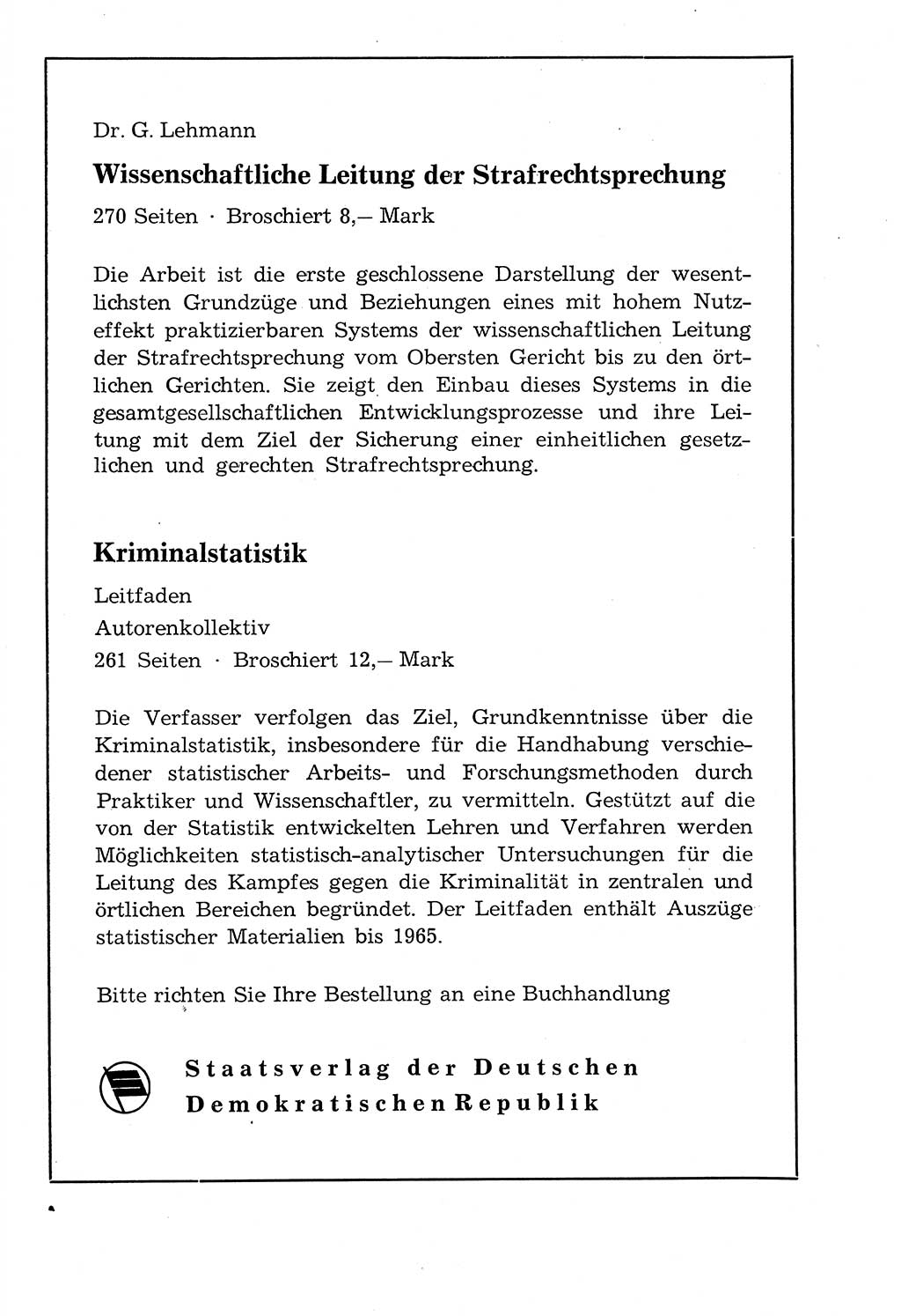 Staat und Recht (StuR), 17. Jahrgang [Deutsche Demokratische Republik (DDR)] 1968, Seite 1502 (StuR DDR 1968, S. 1502)