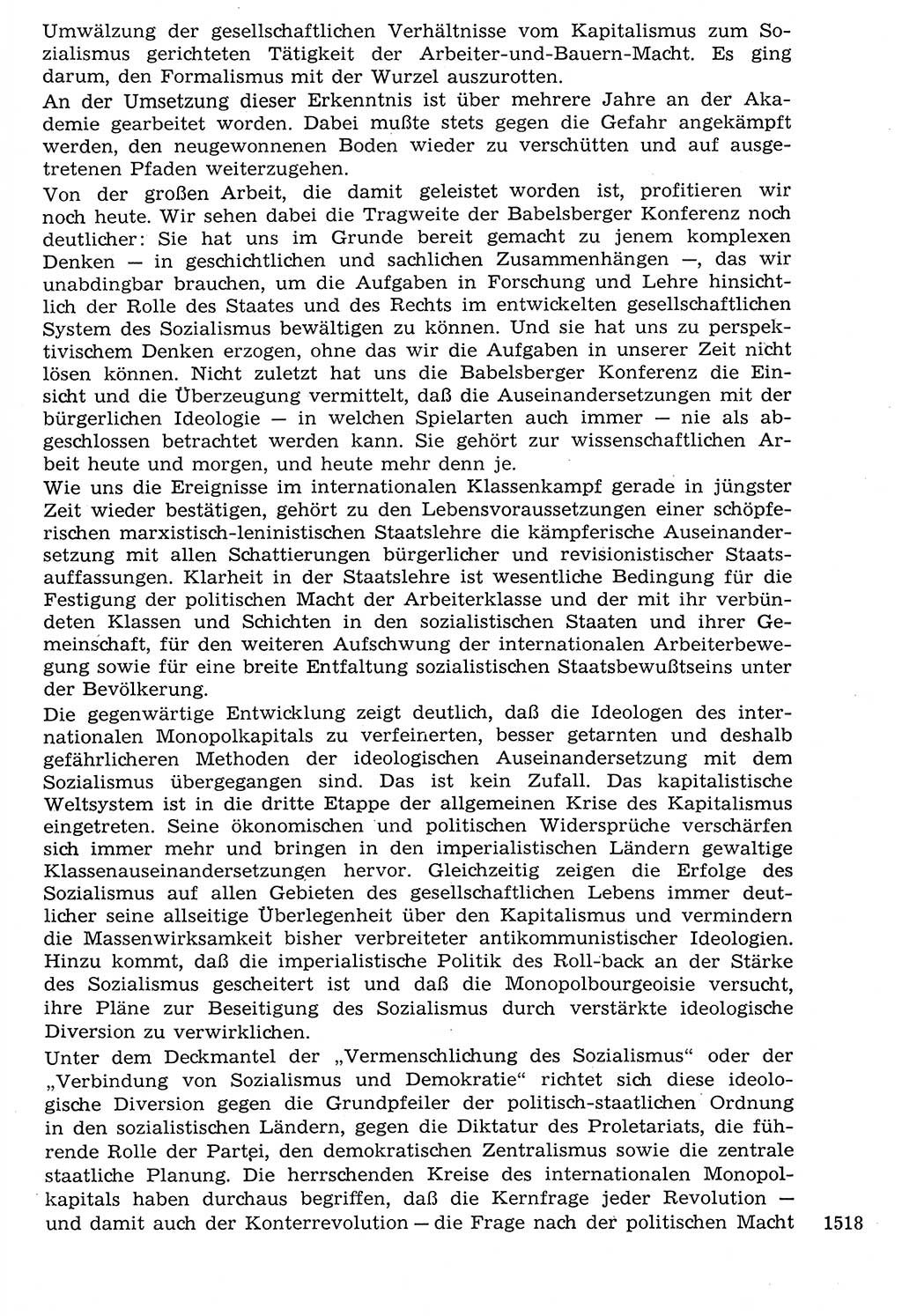 Staat und Recht (StuR), 17. Jahrgang [Deutsche Demokratische Republik (DDR)] 1968, Seite 1518 (StuR DDR 1968, S. 1518)