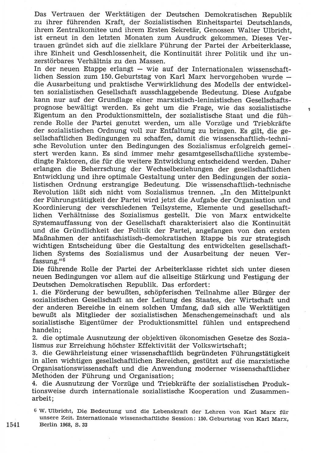 Staat und Recht (StuR), 17. Jahrgang [Deutsche Demokratische Republik (DDR)] 1968, Seite 1541 (StuR DDR 1968, S. 1541)