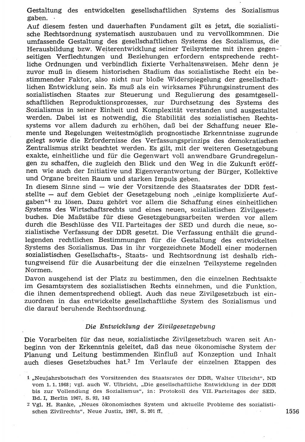 Staat und Recht (StuR), 17. Jahrgang [Deutsche Demokratische Republik (DDR)] 1968, Seite 1556 (StuR DDR 1968, S. 1556)