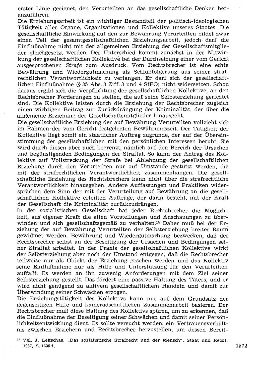 Staat und Recht (StuR), 17. Jahrgang [Deutsche Demokratische Republik (DDR)] 1968, Seite 1572 (StuR DDR 1968, S. 1572)