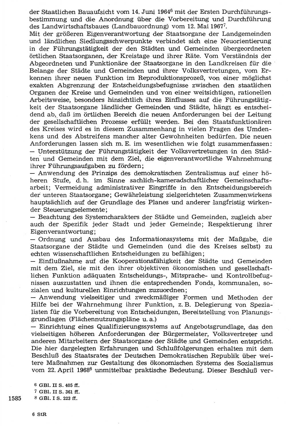 Staat und Recht (StuR), 17. Jahrgang [Deutsche Demokratische Republik (DDR)] 1968, Seite 1585 (StuR DDR 1968, S. 1585)