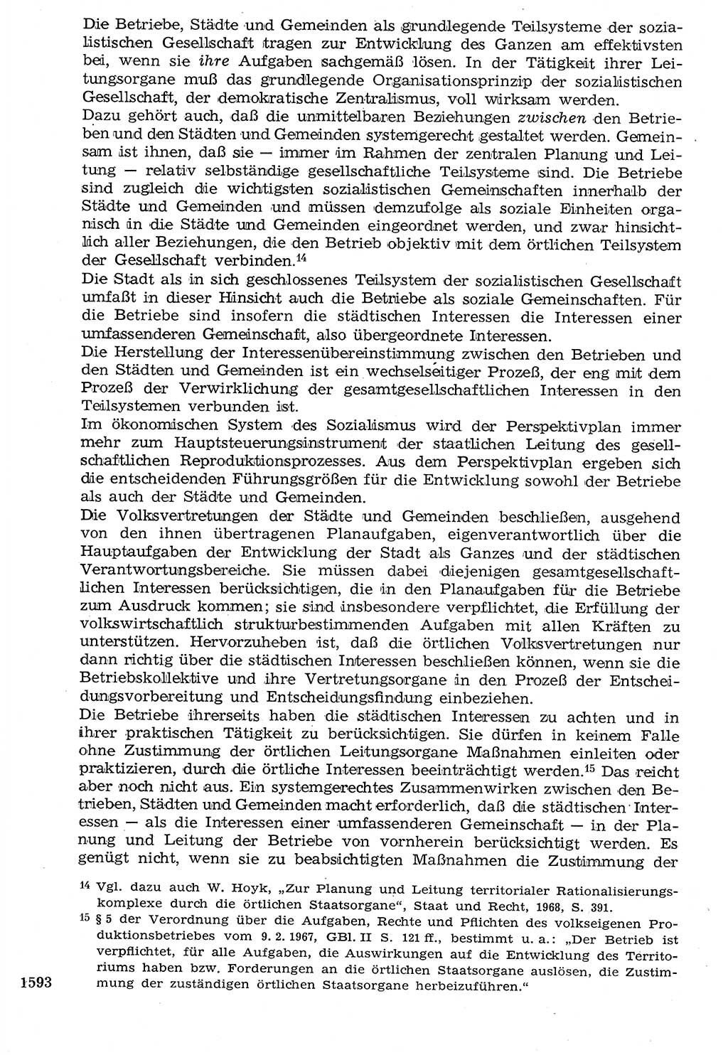 Staat und Recht (StuR), 17. Jahrgang [Deutsche Demokratische Republik (DDR)] 1968, Seite 1593 (StuR DDR 1968, S. 1593)