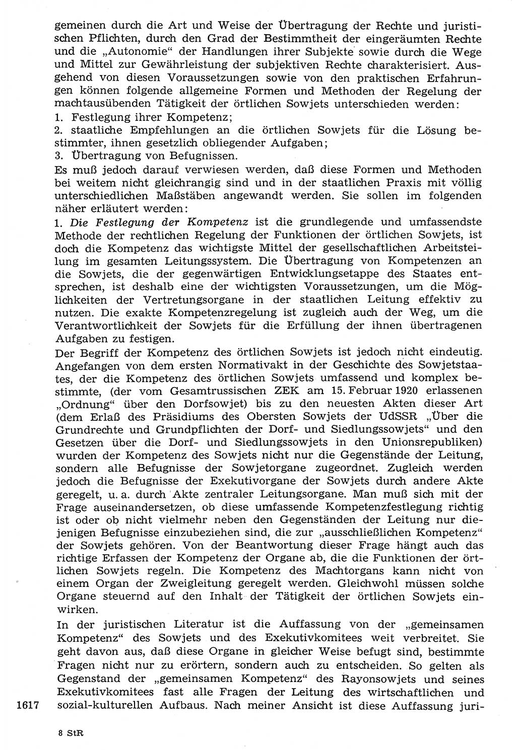 Staat und Recht (StuR), 17. Jahrgang [Deutsche Demokratische Republik (DDR)] 1968, Seite 1617 (StuR DDR 1968, S. 1617)