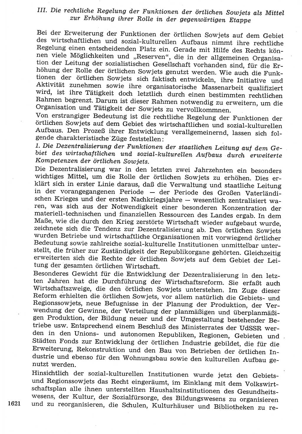 Staat und Recht (StuR), 17. Jahrgang [Deutsche Demokratische Republik (DDR)] 1968, Seite 1621 (StuR DDR 1968, S. 1621)
