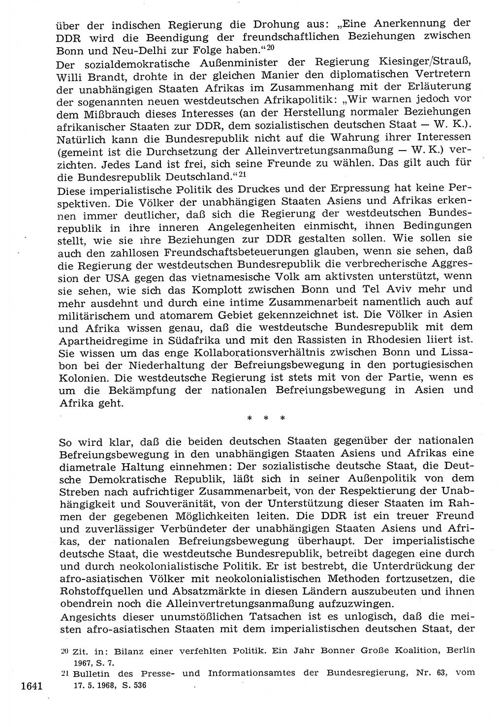 Staat und Recht (StuR), 17. Jahrgang [Deutsche Demokratische Republik (DDR)] 1968, Seite 1641 (StuR DDR 1968, S. 1641)