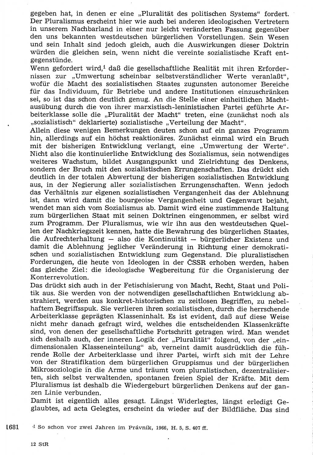 Staat und Recht (StuR), 17. Jahrgang [Deutsche Demokratische Republik (DDR)] 1968, Seite 1681 (StuR DDR 1968, S. 1681)
