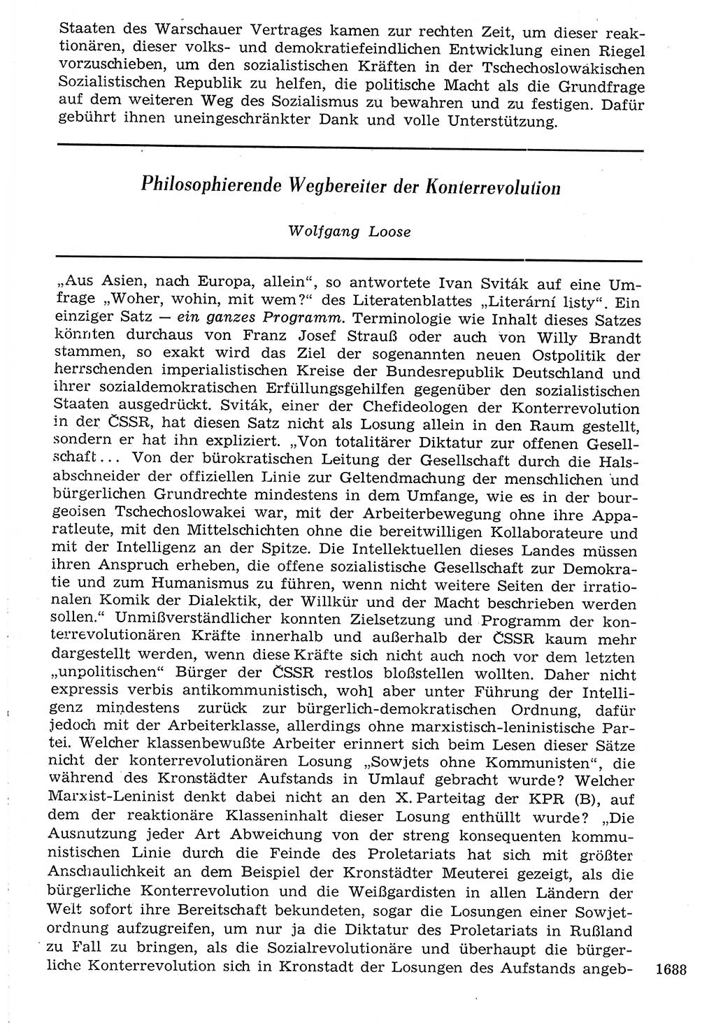 Staat und Recht (StuR), 17. Jahrgang [Deutsche Demokratische Republik (DDR)] 1968, Seite 1688 (StuR DDR 1968, S. 1688)