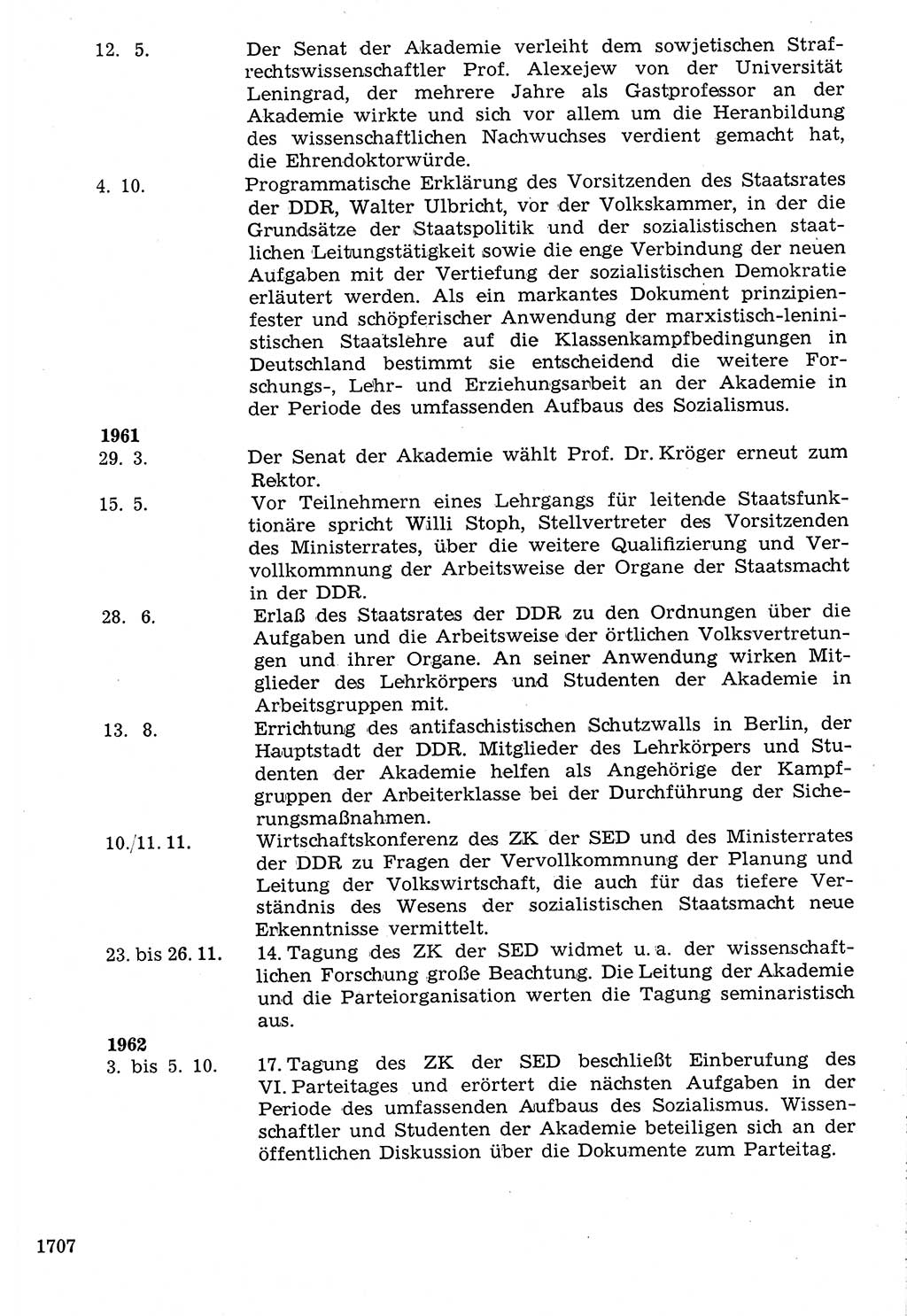 Staat und Recht (StuR), 17. Jahrgang [Deutsche Demokratische Republik (DDR)] 1968, Seite 1707 (StuR DDR 1968, S. 1707)