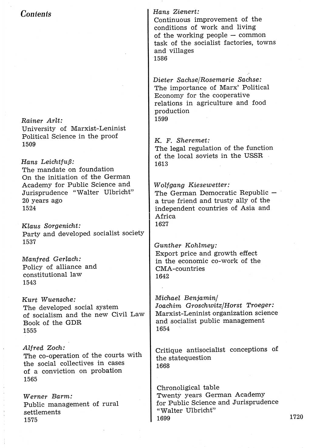 Staat und Recht (StuR), 17. Jahrgang [Deutsche Demokratische Republik (DDR)] 1968, Seite 1720 (StuR DDR 1968, S. 1720)