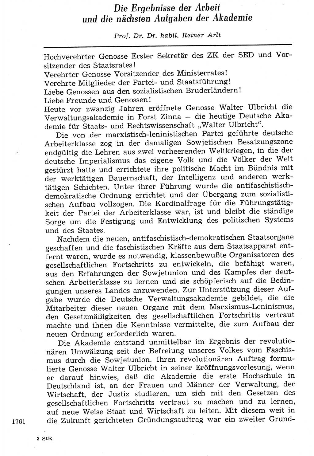 Staat und Recht (StuR), 17. Jahrgang [Deutsche Demokratische Republik (DDR)] 1968, Seite 1761 (StuR DDR 1968, S. 1761)