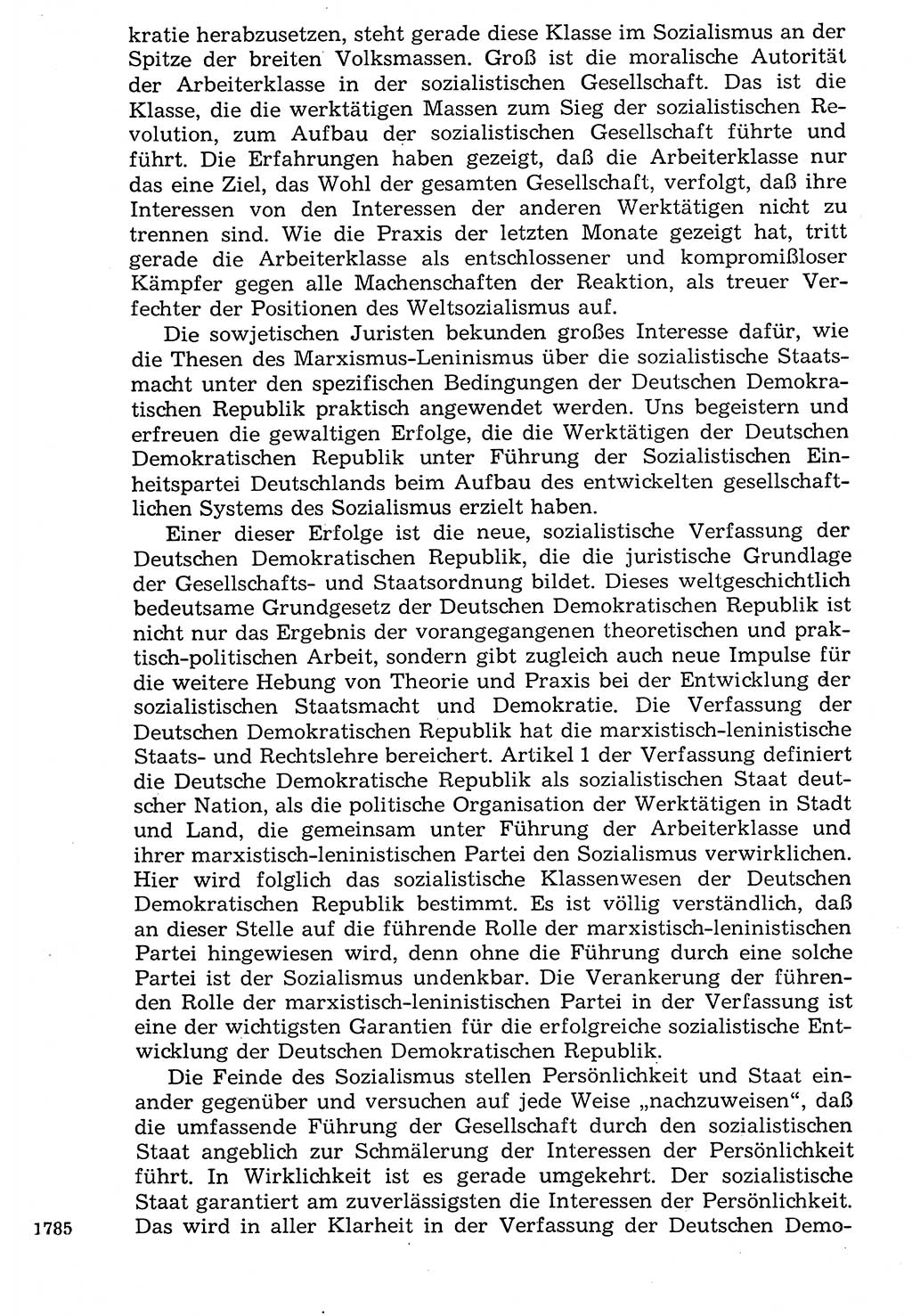 Staat und Recht (StuR), 17. Jahrgang [Deutsche Demokratische Republik (DDR)] 1968, Seite 1785 (StuR DDR 1968, S. 1785)