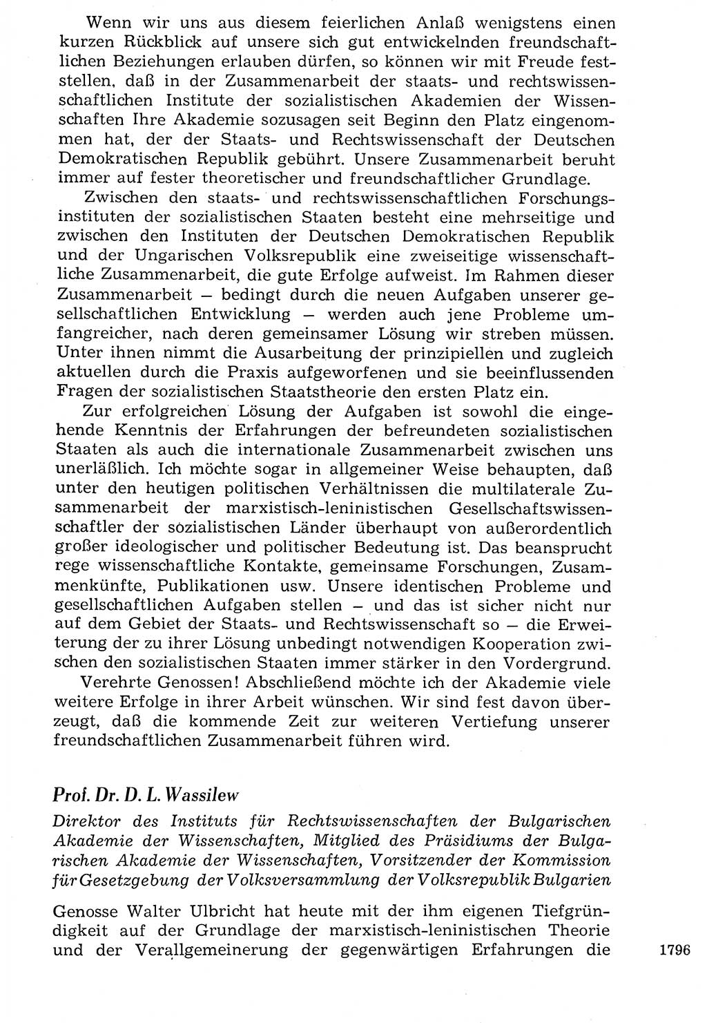 Staat und Recht (StuR), 17. Jahrgang [Deutsche Demokratische Republik (DDR)] 1968, Seite 1796 (StuR DDR 1968, S. 1796)