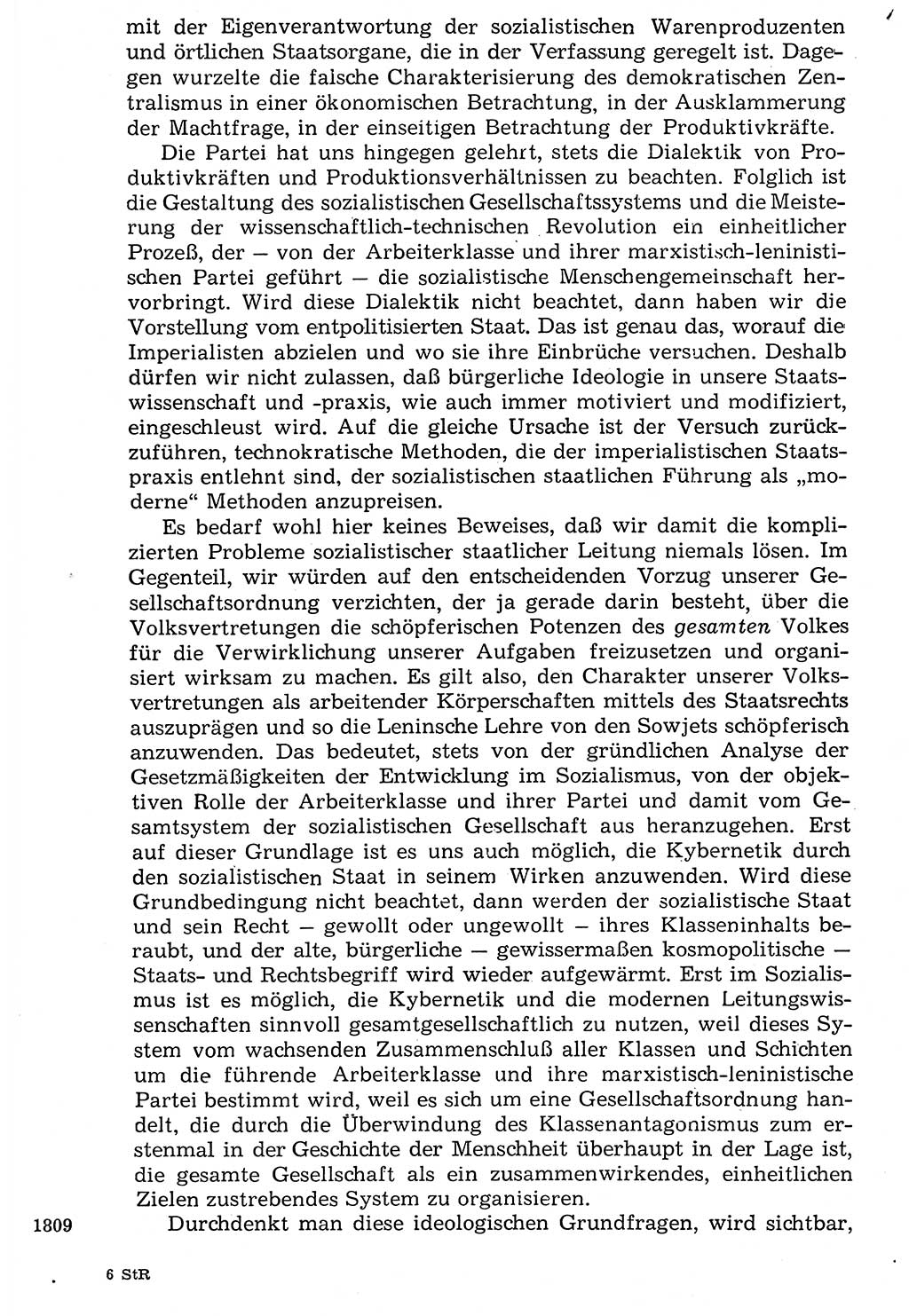 Staat und Recht (StuR), 17. Jahrgang [Deutsche Demokratische Republik (DDR)] 1968, Seite 1809 (StuR DDR 1968, S. 1809)
