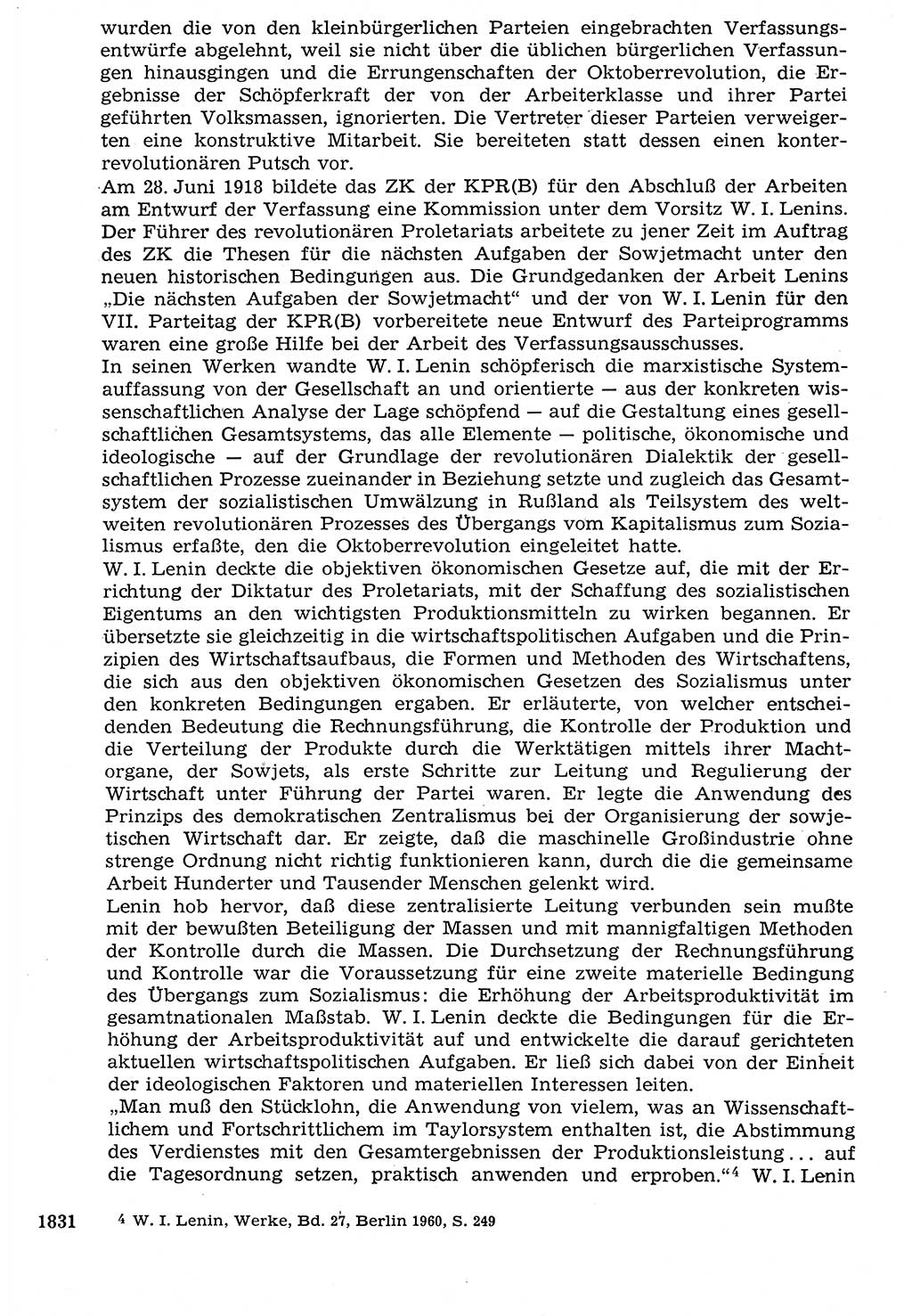 Staat und Recht (StuR), 17. Jahrgang [Deutsche Demokratische Republik (DDR)] 1968, Seite 1831 (StuR DDR 1968, S. 1831)