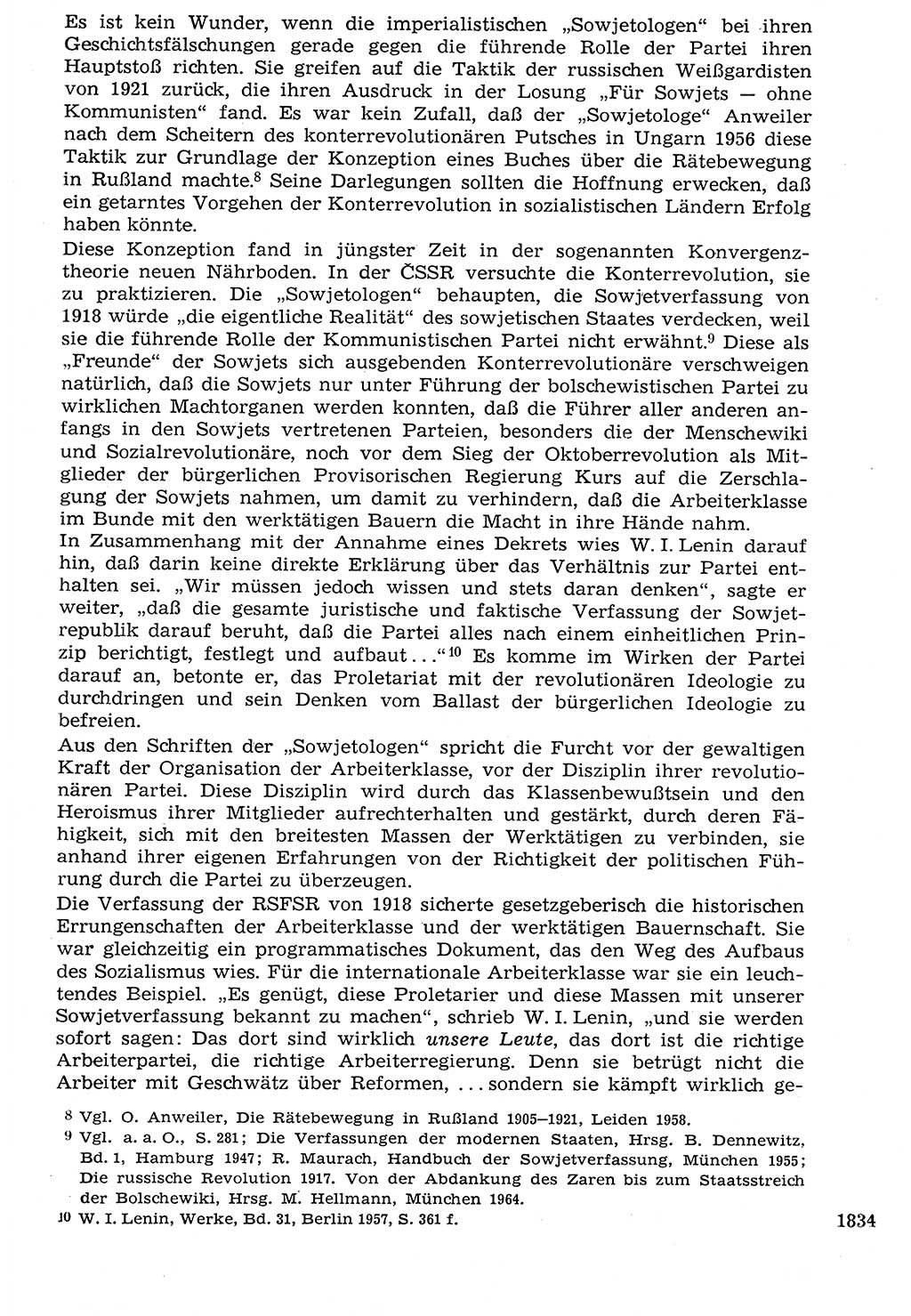 Staat und Recht (StuR), 17. Jahrgang [Deutsche Demokratische Republik (DDR)] 1968, Seite 1834 (StuR DDR 1968, S. 1834)