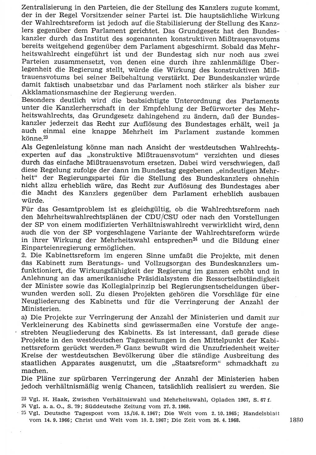Staat und Recht (StuR), 17. Jahrgang [Deutsche Demokratische Republik (DDR)] 1968, Seite 1880 (StuR DDR 1968, S. 1880)