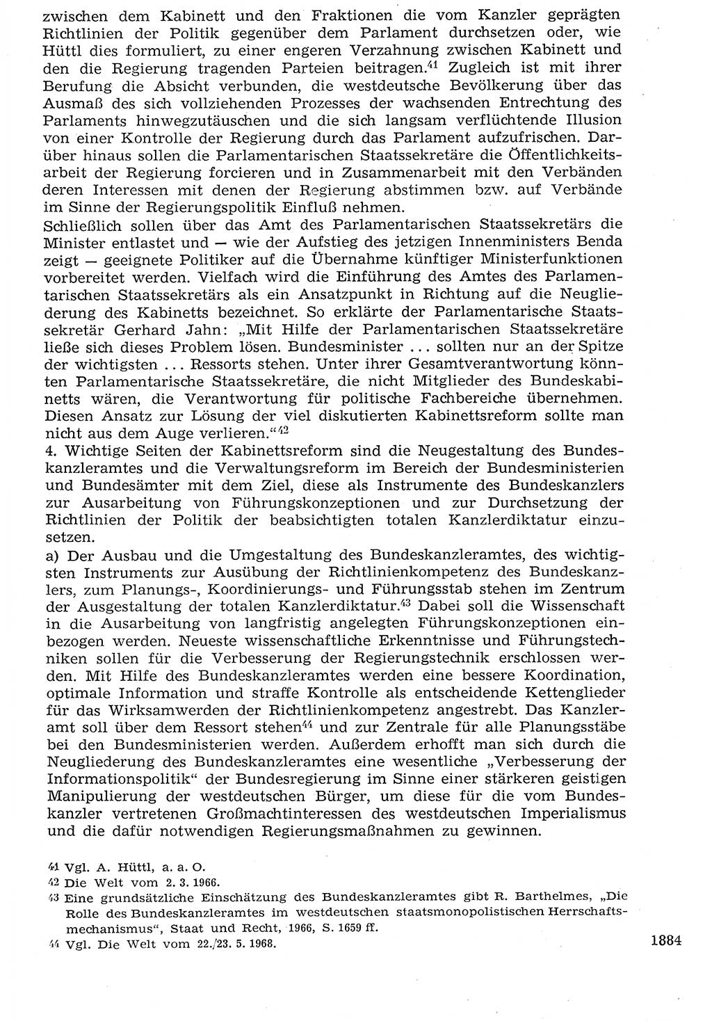 Staat und Recht (StuR), 17. Jahrgang [Deutsche Demokratische Republik (DDR)] 1968, Seite 1884 (StuR DDR 1968, S. 1884)