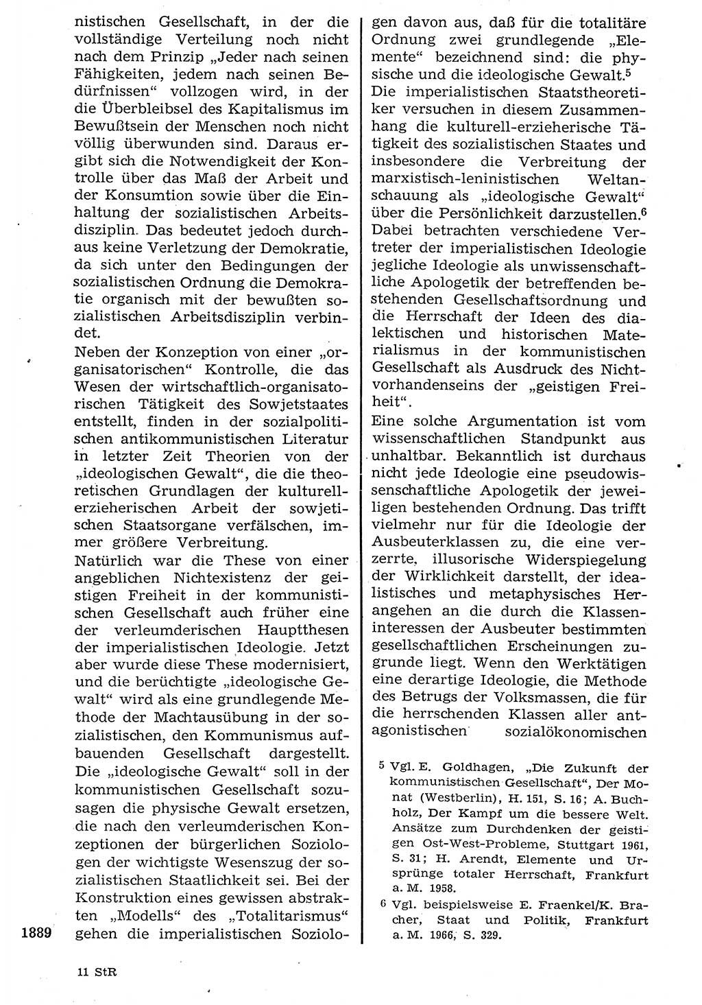 Staat und Recht (StuR), 17. Jahrgang [Deutsche Demokratische Republik (DDR)] 1968, Seite 1889 (StuR DDR 1968, S. 1889)
