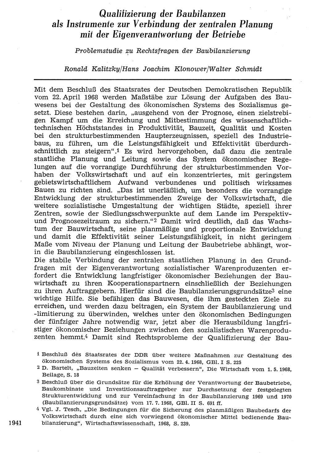 Staat und Recht (StuR), 17. Jahrgang [Deutsche Demokratische Republik (DDR)] 1968, Seite 1941 (StuR DDR 1968, S. 1941)