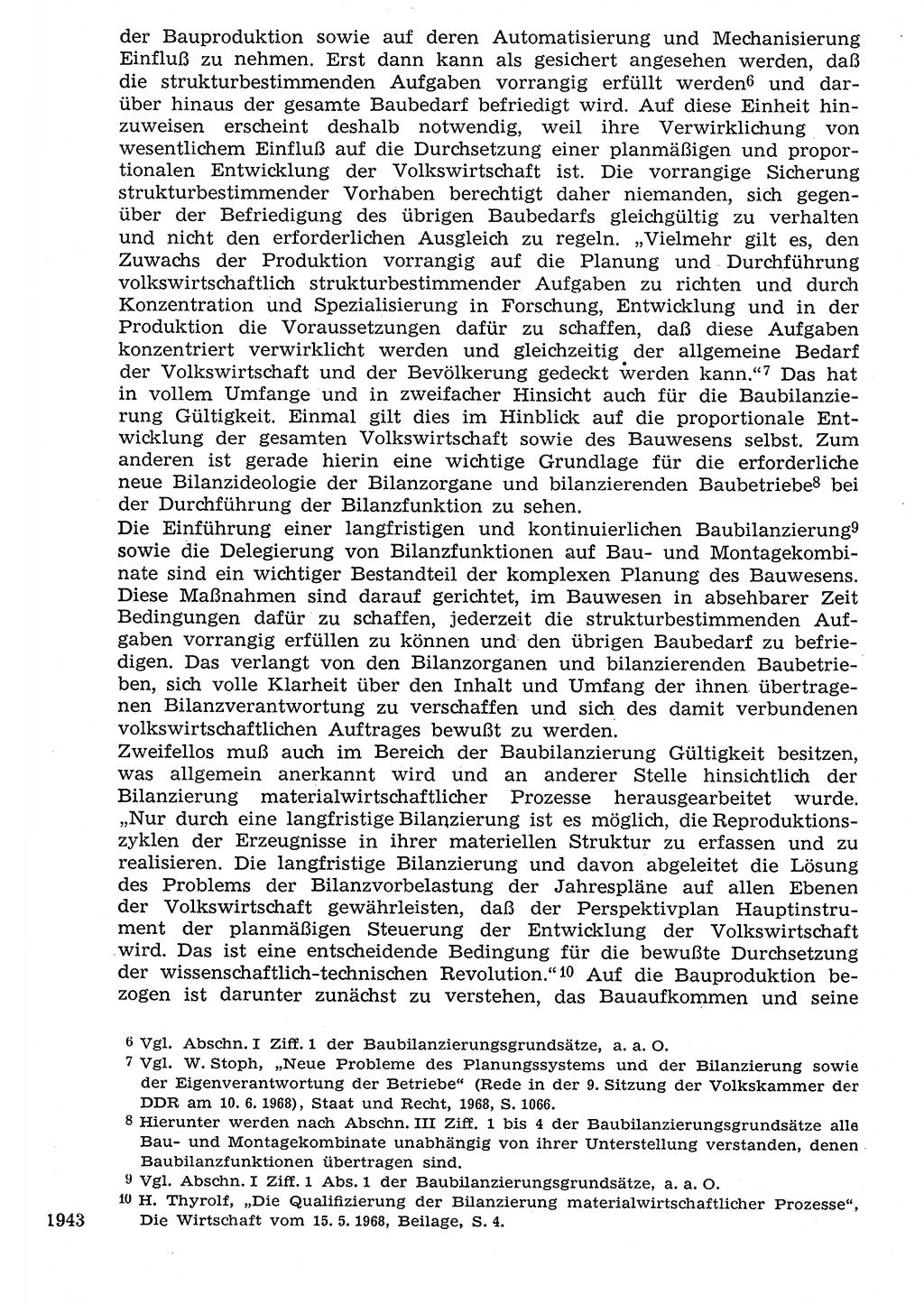 Staat und Recht (StuR), 17. Jahrgang [Deutsche Demokratische Republik (DDR)] 1968, Seite 1943 (StuR DDR 1968, S. 1943)
