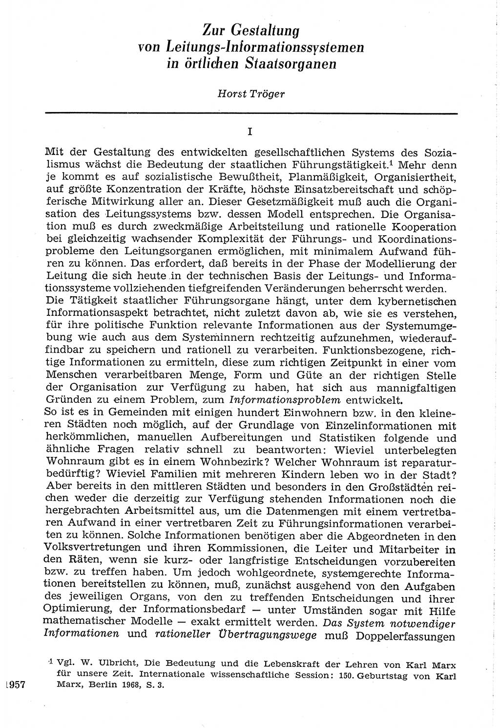 Staat und Recht (StuR), 17. Jahrgang [Deutsche Demokratische Republik (DDR)] 1968, Seite 1957 (StuR DDR 1968, S. 1957)