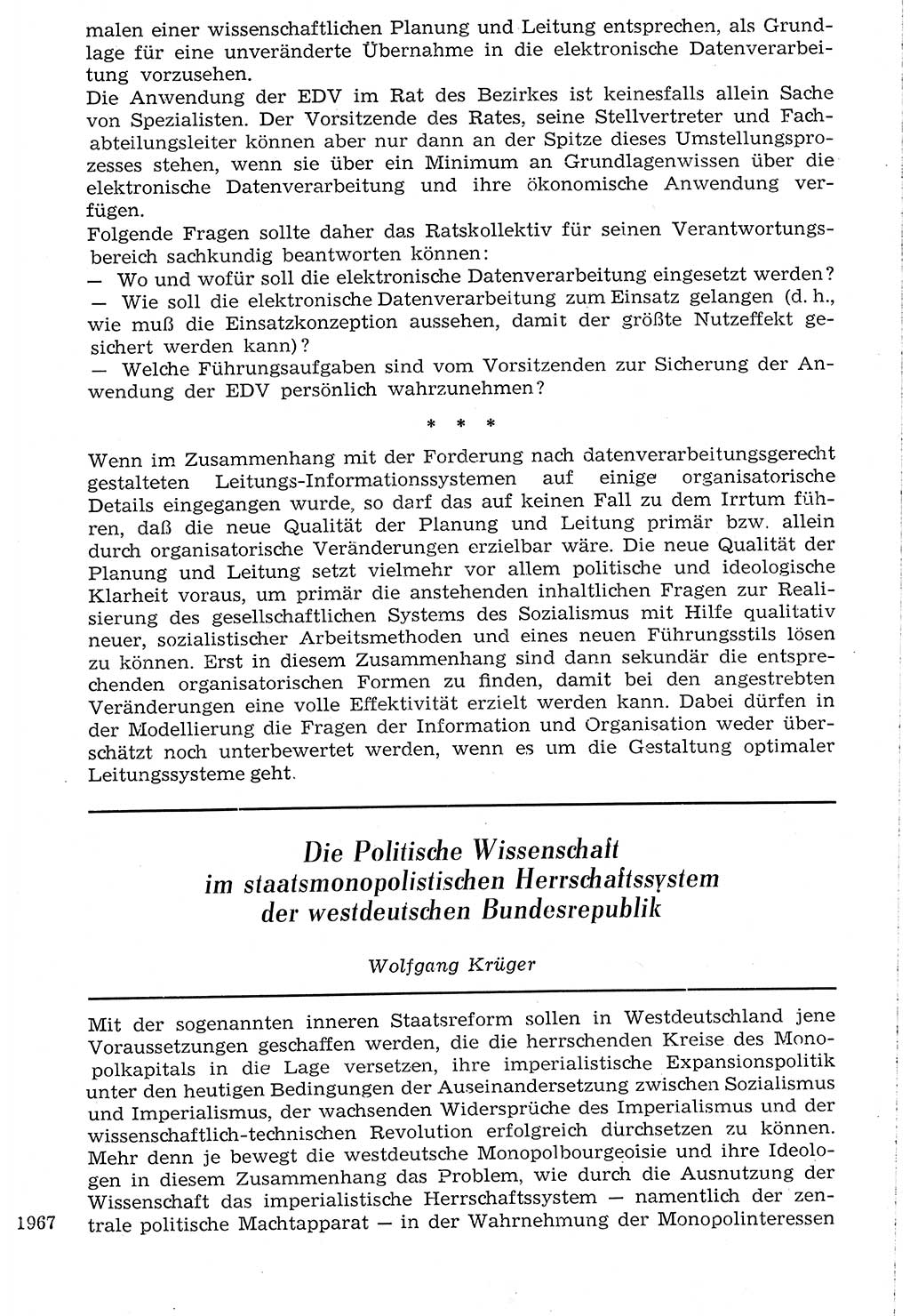 Staat und Recht (StuR), 17. Jahrgang [Deutsche Demokratische Republik (DDR)] 1968, Seite 1967 (StuR DDR 1968, S. 1967)