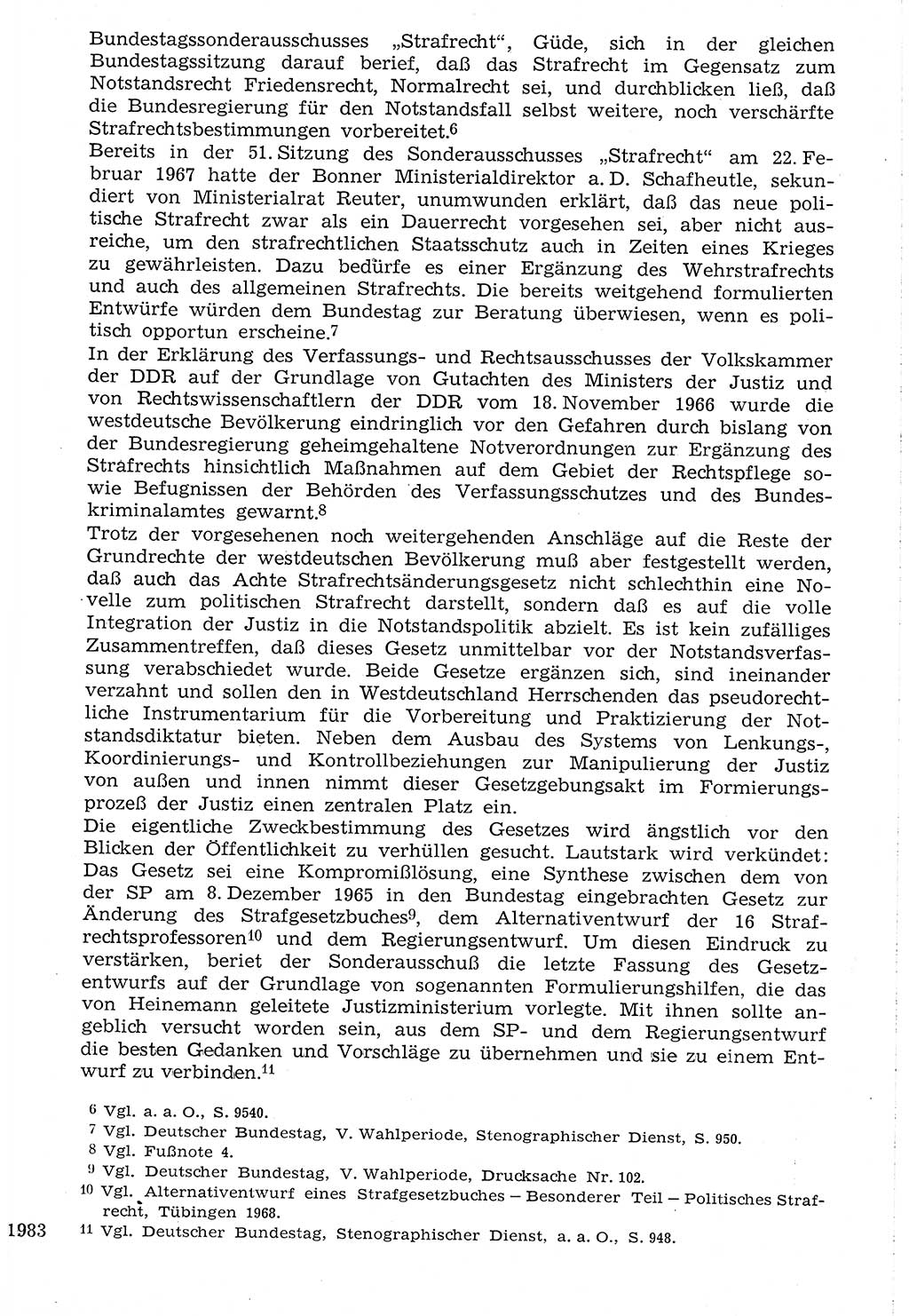 Staat und Recht (StuR), 17. Jahrgang [Deutsche Demokratische Republik (DDR)] 1968, Seite 1983 (StuR DDR 1968, S. 1983)
