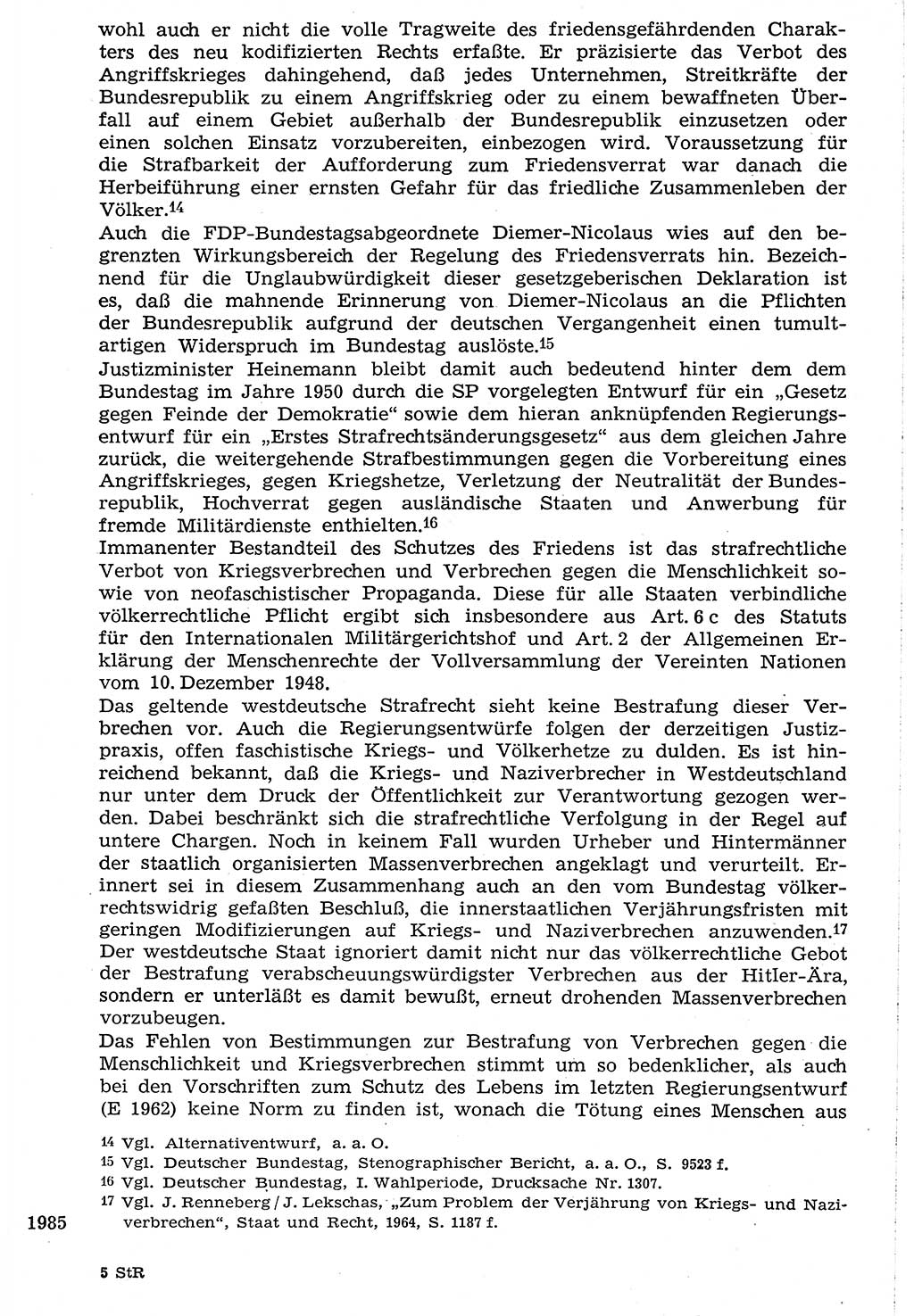 Staat und Recht (StuR), 17. Jahrgang [Deutsche Demokratische Republik (DDR)] 1968, Seite 1985 (StuR DDR 1968, S. 1985)