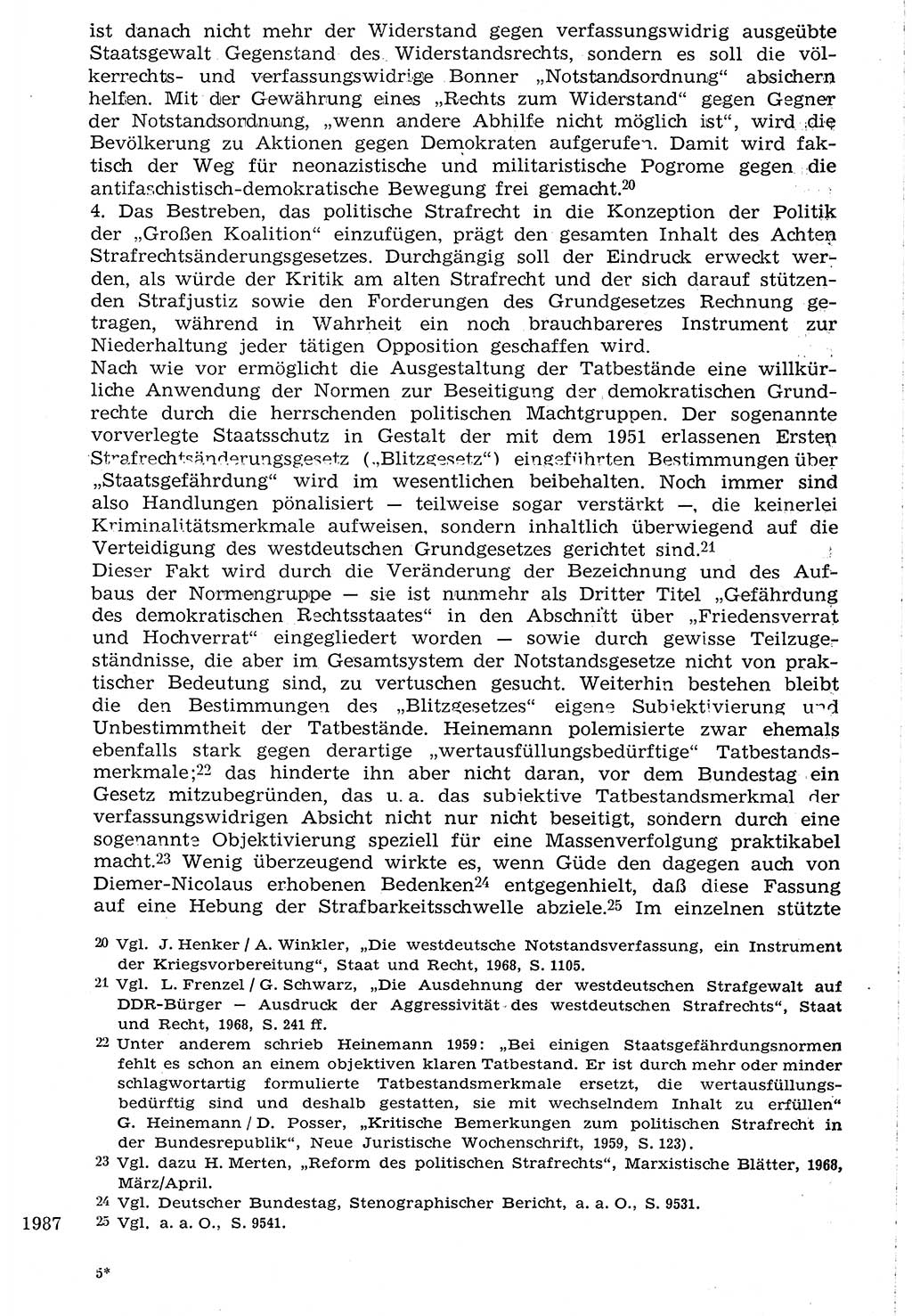 Staat und Recht (StuR), 17. Jahrgang [Deutsche Demokratische Republik (DDR)] 1968, Seite 1987 (StuR DDR 1968, S. 1987)