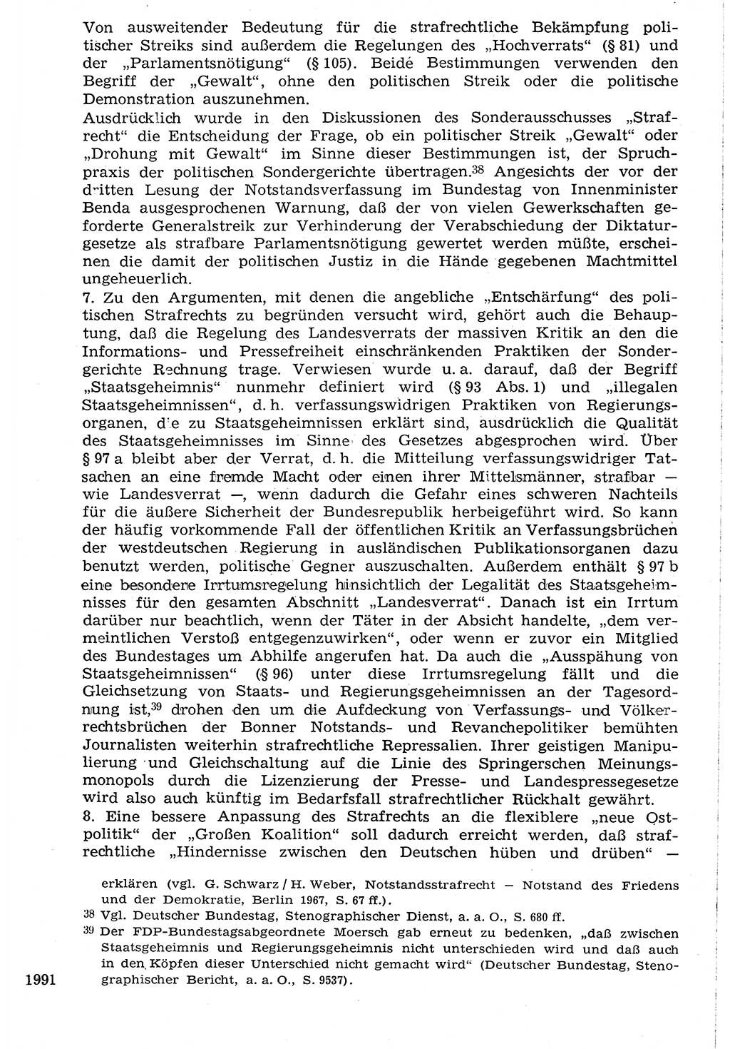 Staat und Recht (StuR), 17. Jahrgang [Deutsche Demokratische Republik (DDR)] 1968, Seite 1991 (StuR DDR 1968, S. 1991)
