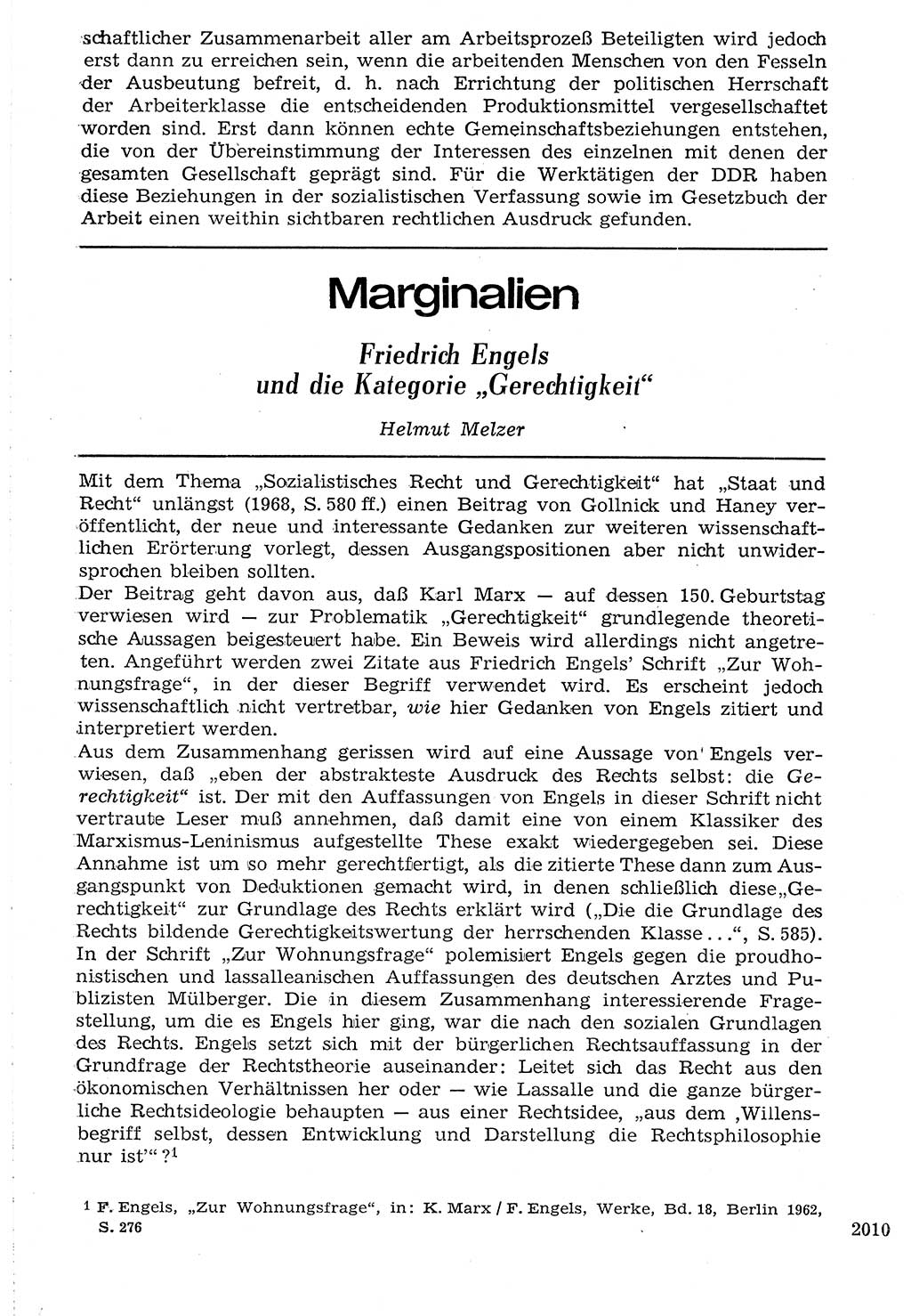 Staat und Recht (StuR), 17. Jahrgang [Deutsche Demokratische Republik (DDR)] 1968, Seite 2010 (StuR DDR 1968, S. 2010)