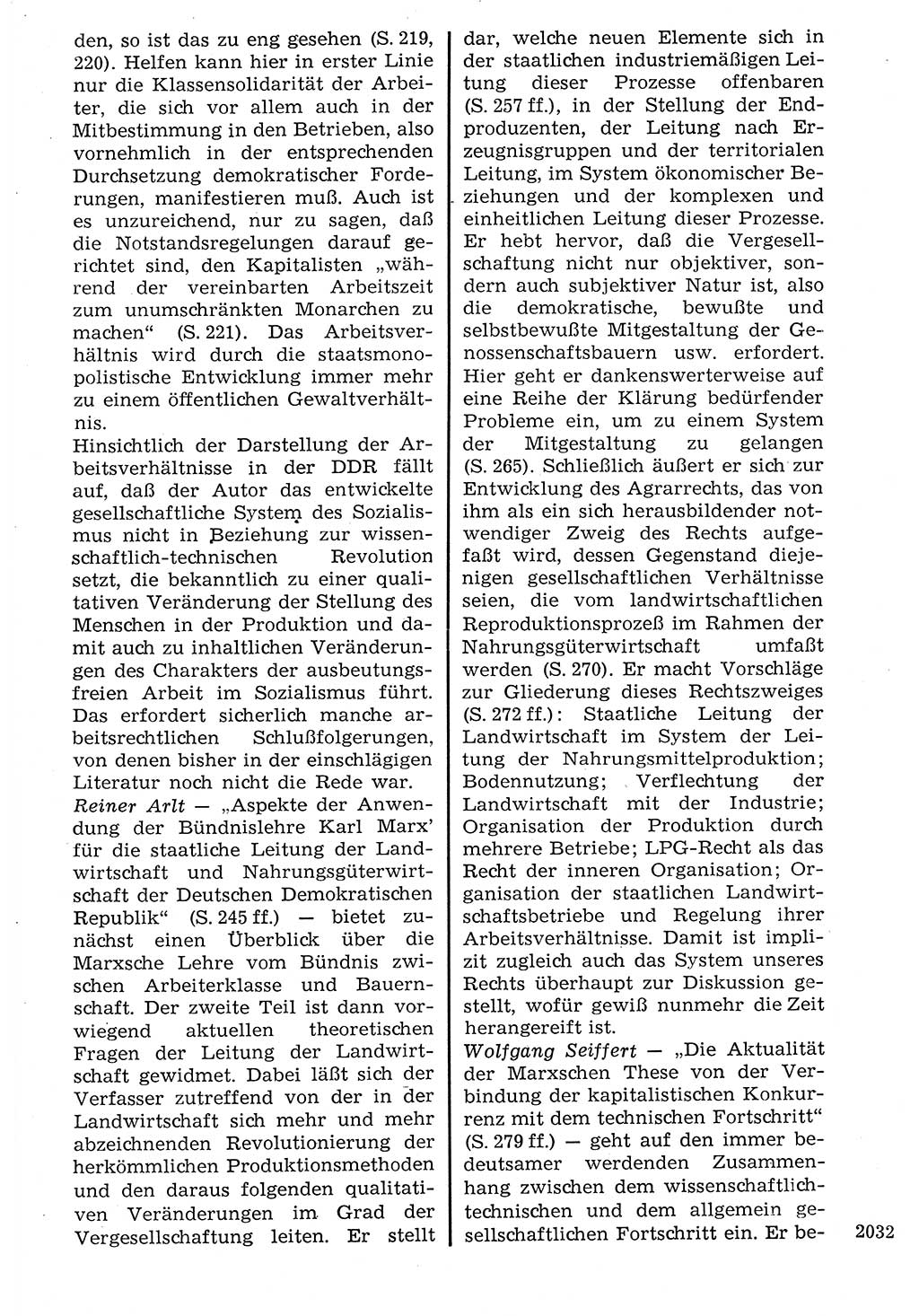 Staat und Recht (StuR), 17. Jahrgang [Deutsche Demokratische Republik (DDR)] 1968, Seite 2032 (StuR DDR 1968, S. 2032)