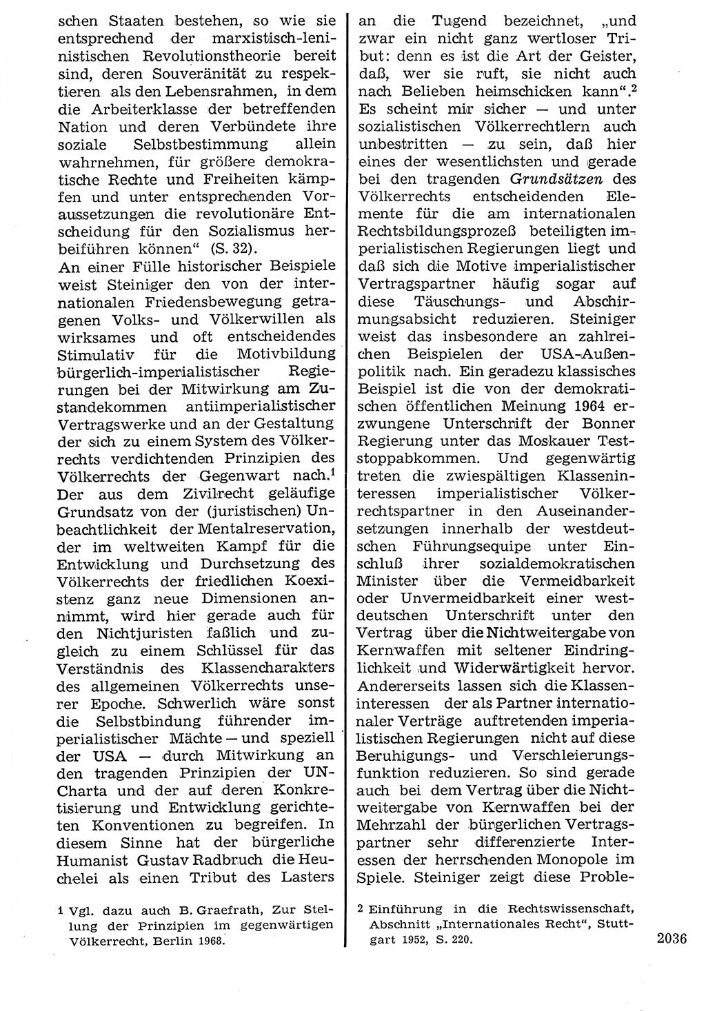 Staat und Recht (StuR), 17. Jahrgang [Deutsche Demokratische Republik (DDR)] 1968, Seite 2036 (StuR DDR 1968, S. 2036)