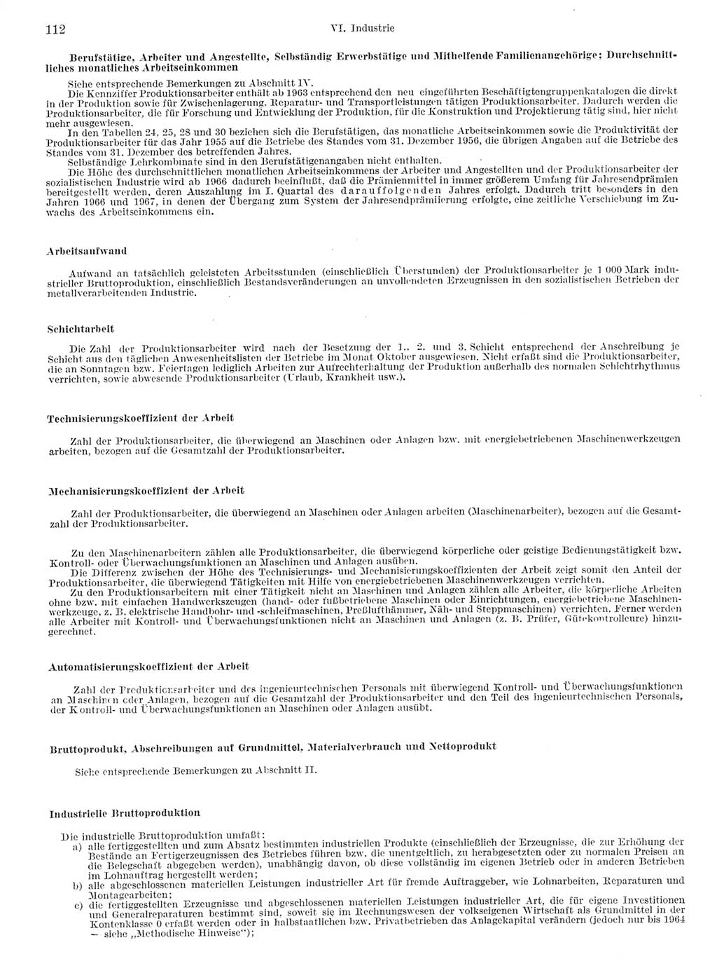 Statistisches Jahrbuch der Deutschen Demokratischen Republik (DDR) 1968, Seite 112 (Stat. Jb. DDR 1968, S. 112)