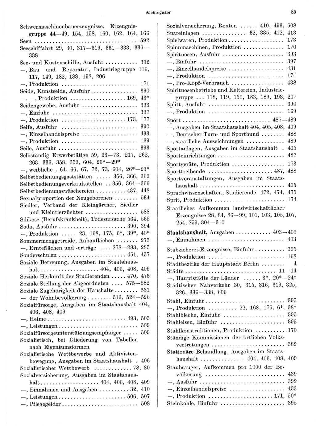 Statistisches Jahrbuch der Deutschen Demokratischen Republik (DDR) 1968, Seite 25 (Stat. Jb. DDR 1968, S. 25)