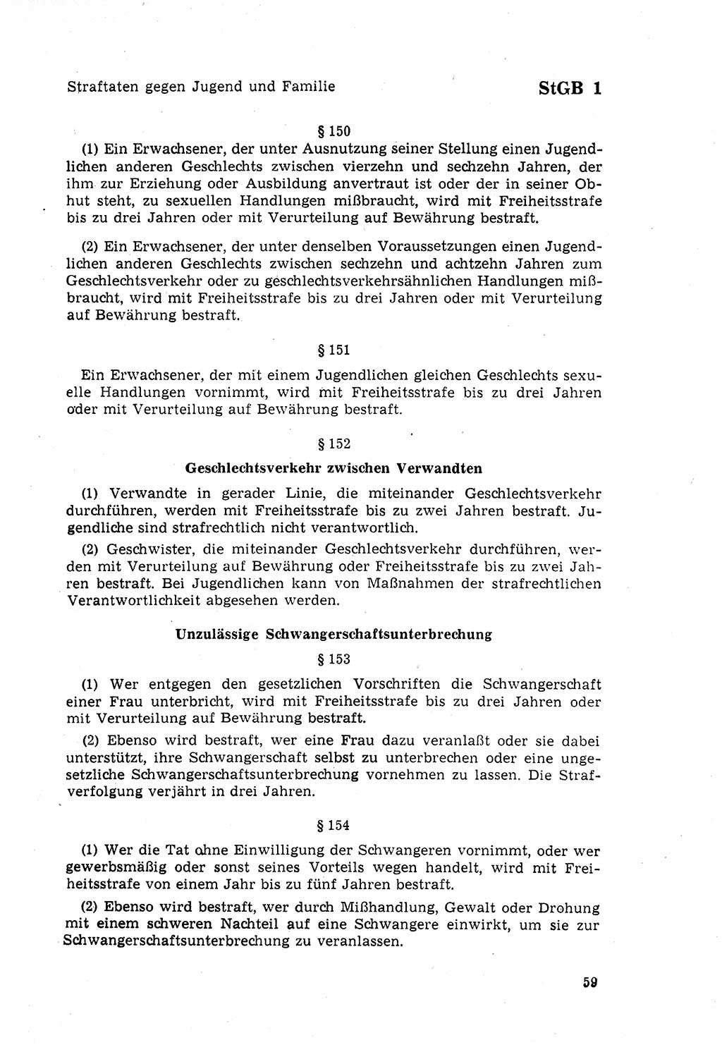 Strafgesetzbuch (StGB) der Deutschen Demokratischen Republik (DDR) 1968, Seite 59 (StGB DDR 1968, S. 59)