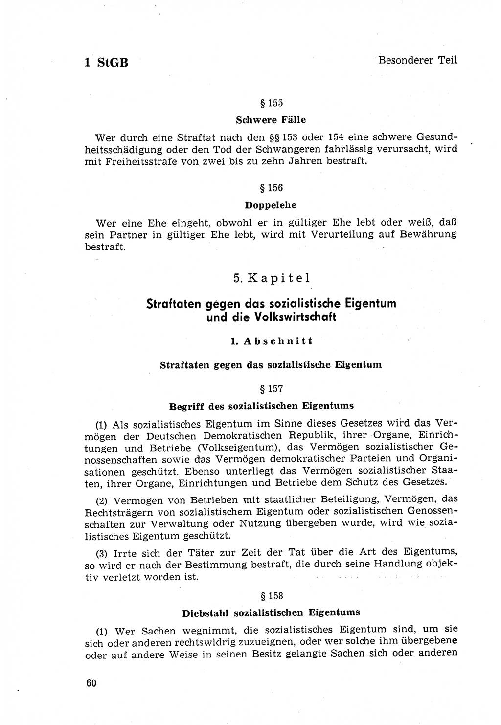 Strafgesetzbuch (StGB) der Deutschen Demokratischen Republik (DDR) 1968, Seite 60 (StGB DDR 1968, S. 60)