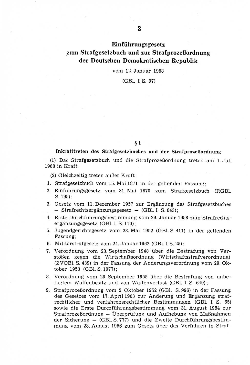 Strafgesetzbuch (StGB) der Deutschen Demokratischen Republik (DDR) 1968, Seite 100 (StGB DDR 1968, S. 100)