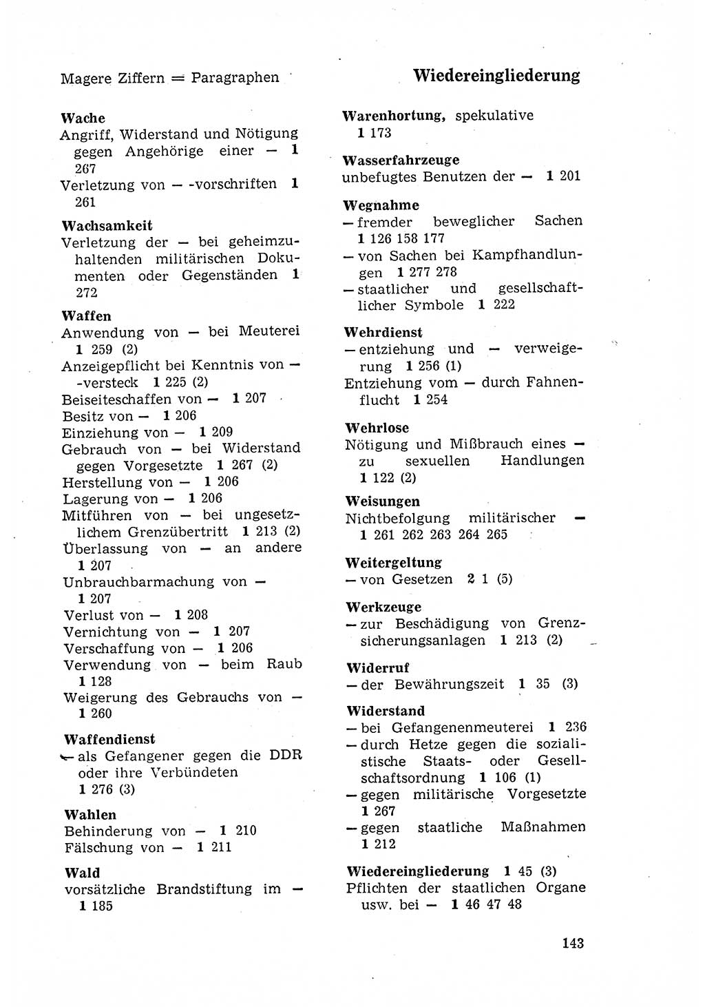 Strafgesetzbuch (StGB) der Deutschen Demokratischen Republik (DDR) 1968, Seite 143 (StGB DDR 1968, S. 143)