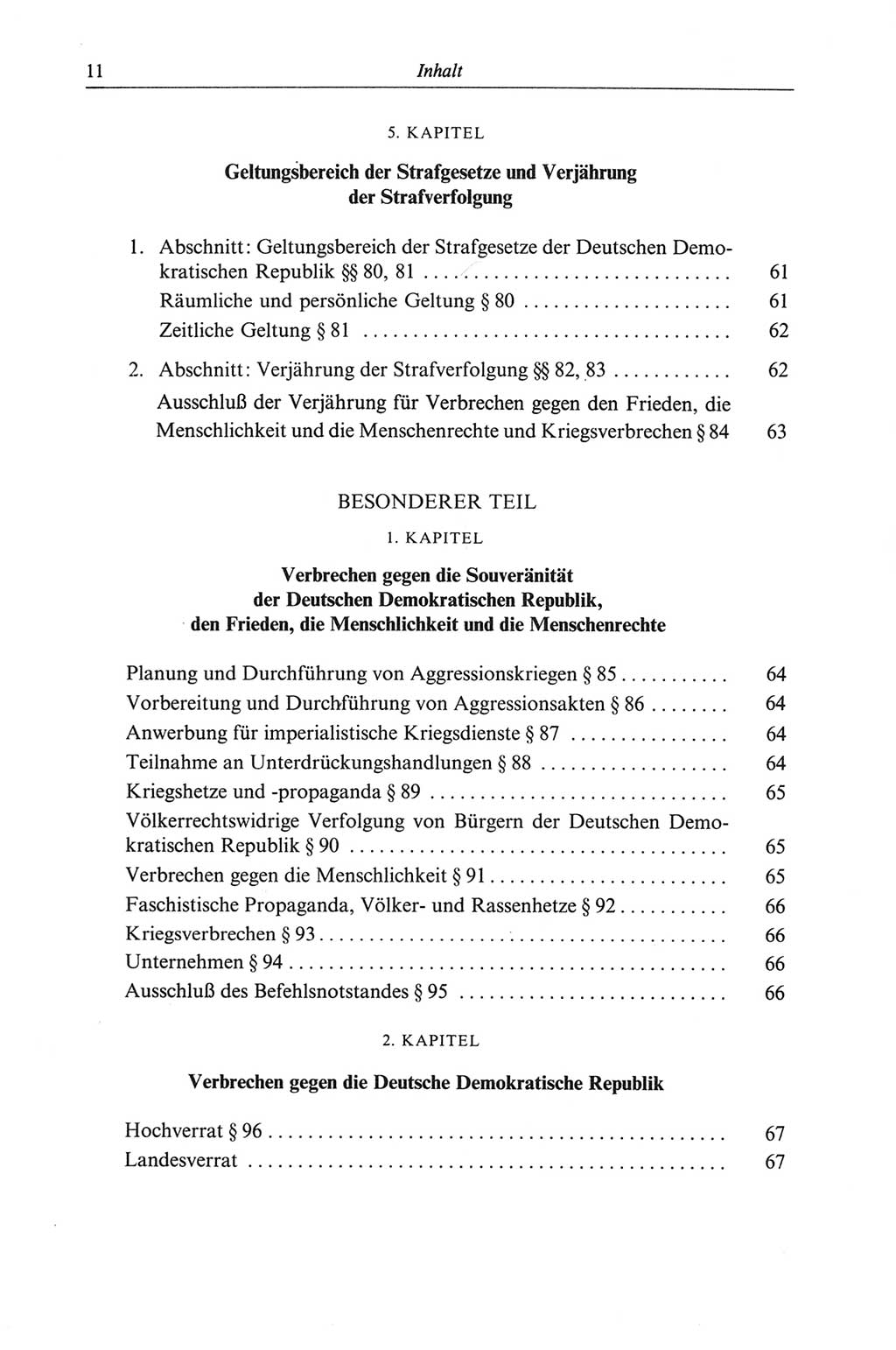 Strafgesetzbuch (StGB) der Deutschen Demokratischen Republik (DDR) und angrenzende Gesetze und Bestimmungen 1968, Seite 11 (StGB Ges. Best. DDR 1968, S. 11)