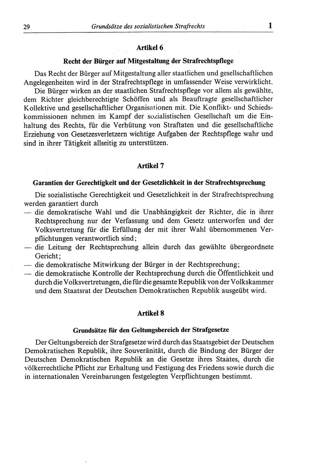 Strafgesetzbuch (StGB) der Deutschen Demokratischen Republik (DDR) und angrenzende Gesetze und Bestimmungen 1968, Seite 29 (StGB Ges. Best. DDR 1968, S. 29)