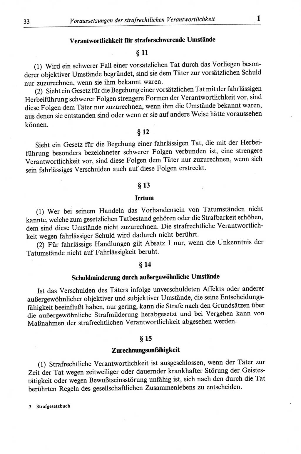 Strafgesetzbuch (StGB) der Deutschen Demokratischen Republik (DDR) und angrenzende Gesetze und Bestimmungen 1968, Seite 33 (StGB Ges. Best. DDR 1968, S. 33)