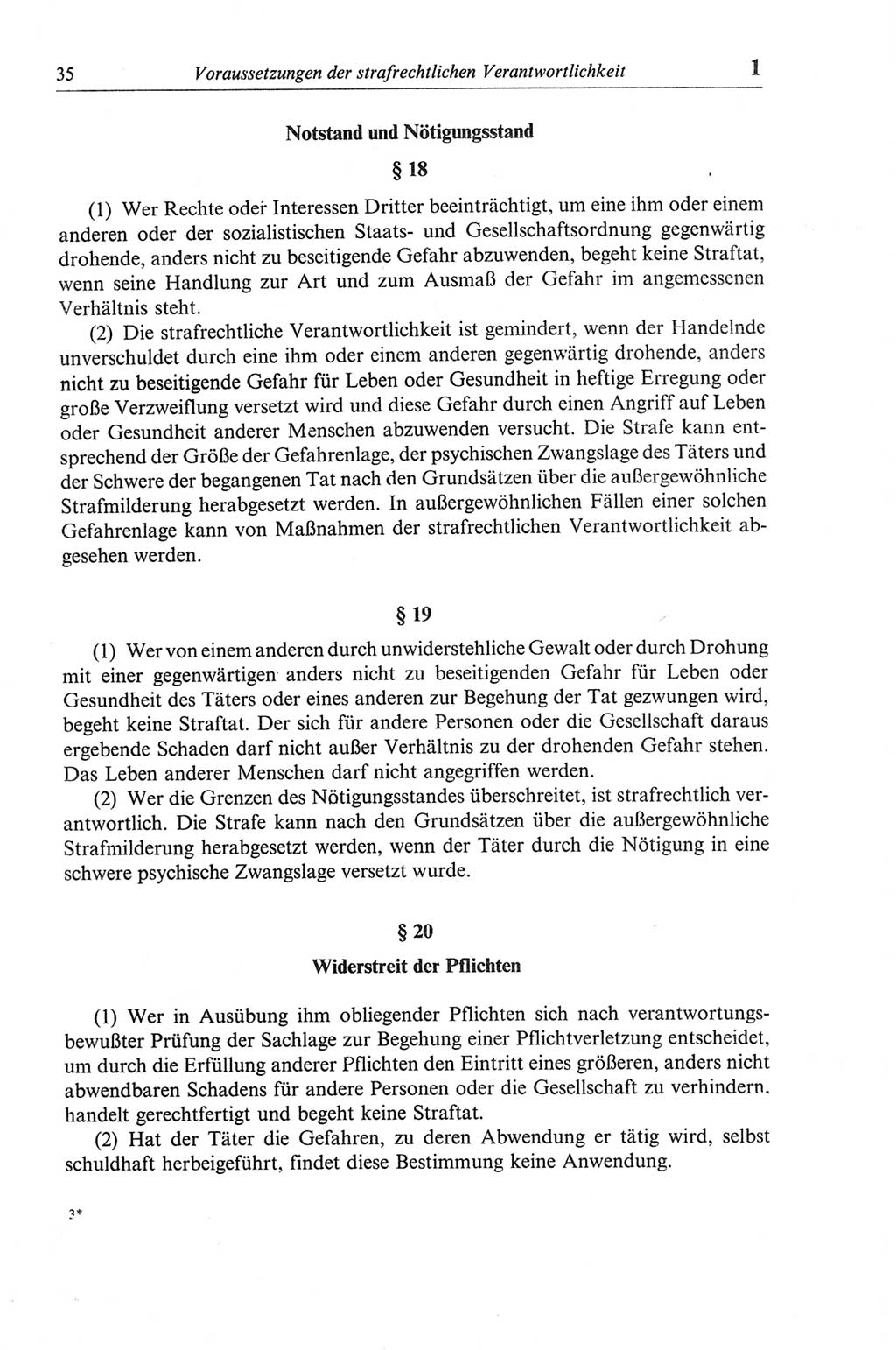 Strafgesetzbuch (StGB) der Deutschen Demokratischen Republik (DDR) und angrenzende Gesetze und Bestimmungen 1968, Seite 35 (StGB Ges. Best. DDR 1968, S. 35)