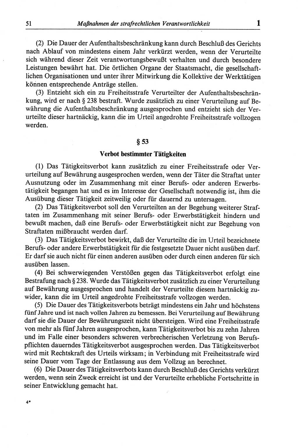 Strafgesetzbuch (StGB) der Deutschen Demokratischen Republik (DDR) und angrenzende Gesetze und Bestimmungen 1968, Seite 51 (StGB Ges. Best. DDR 1968, S. 51)
